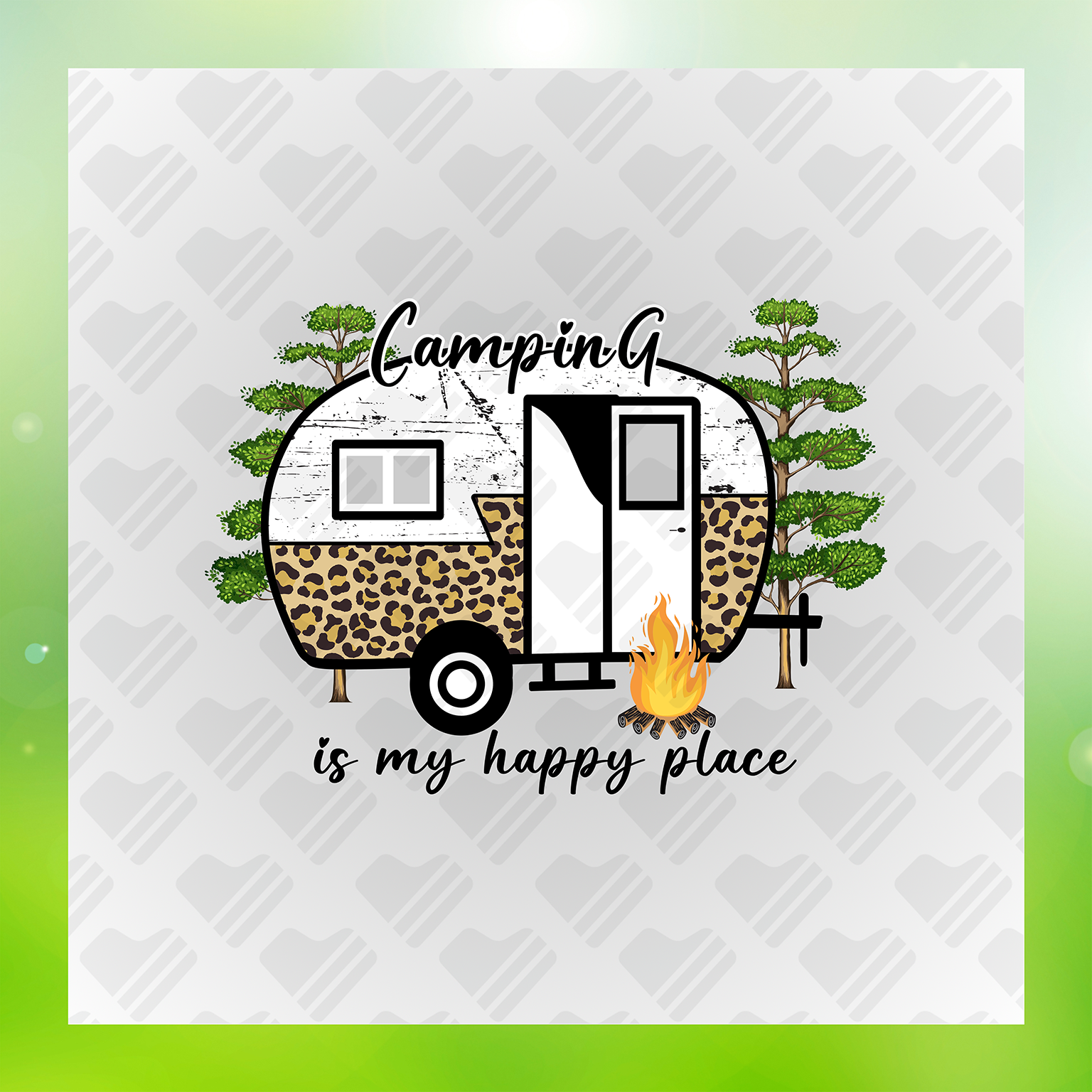 Camping is My Happy Place Transfer