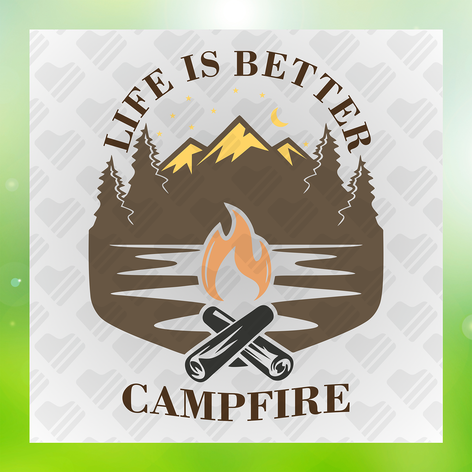 Summer Life Is Better At The Campfire Transfer