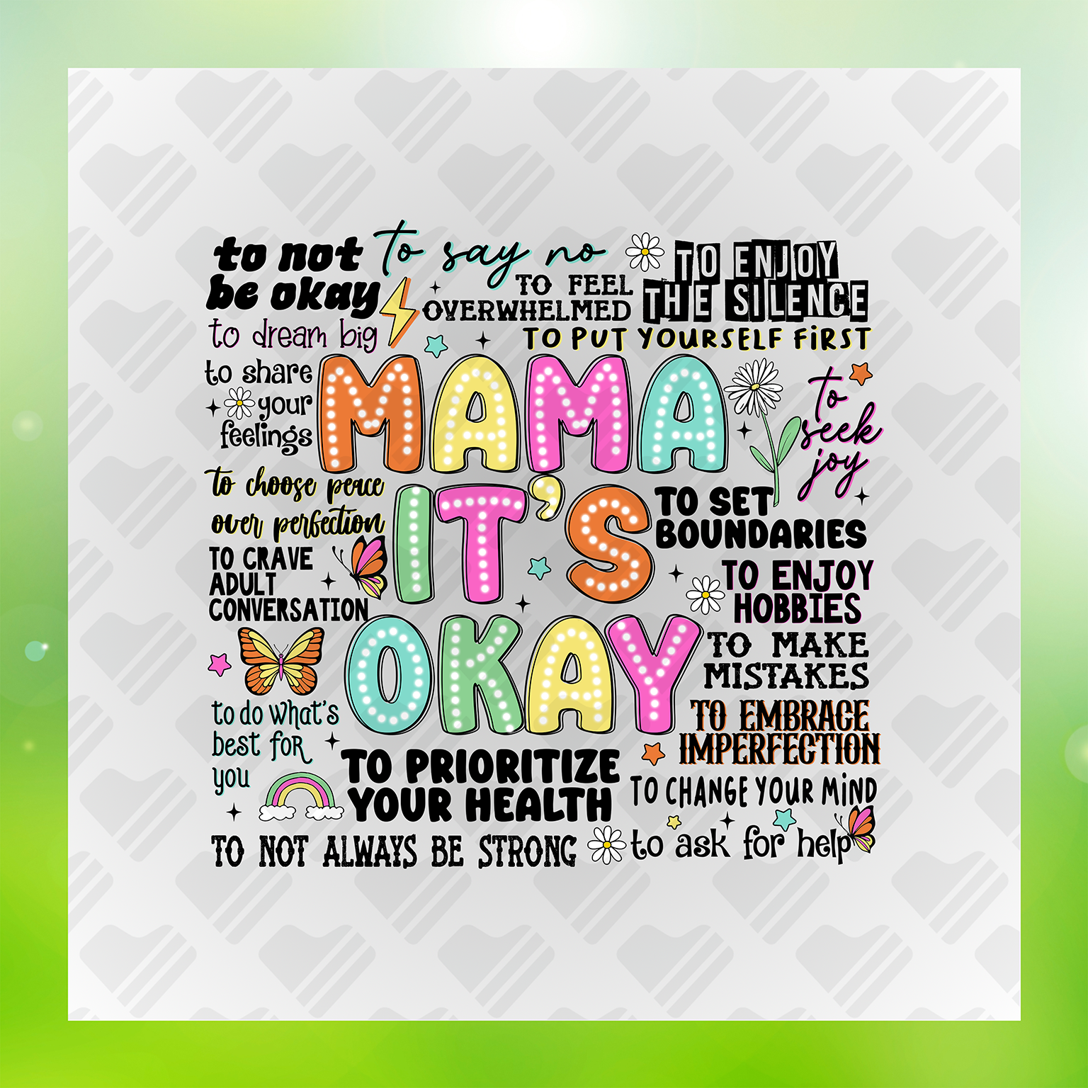 SelfCare Affirmation DTF Transfer Transfer