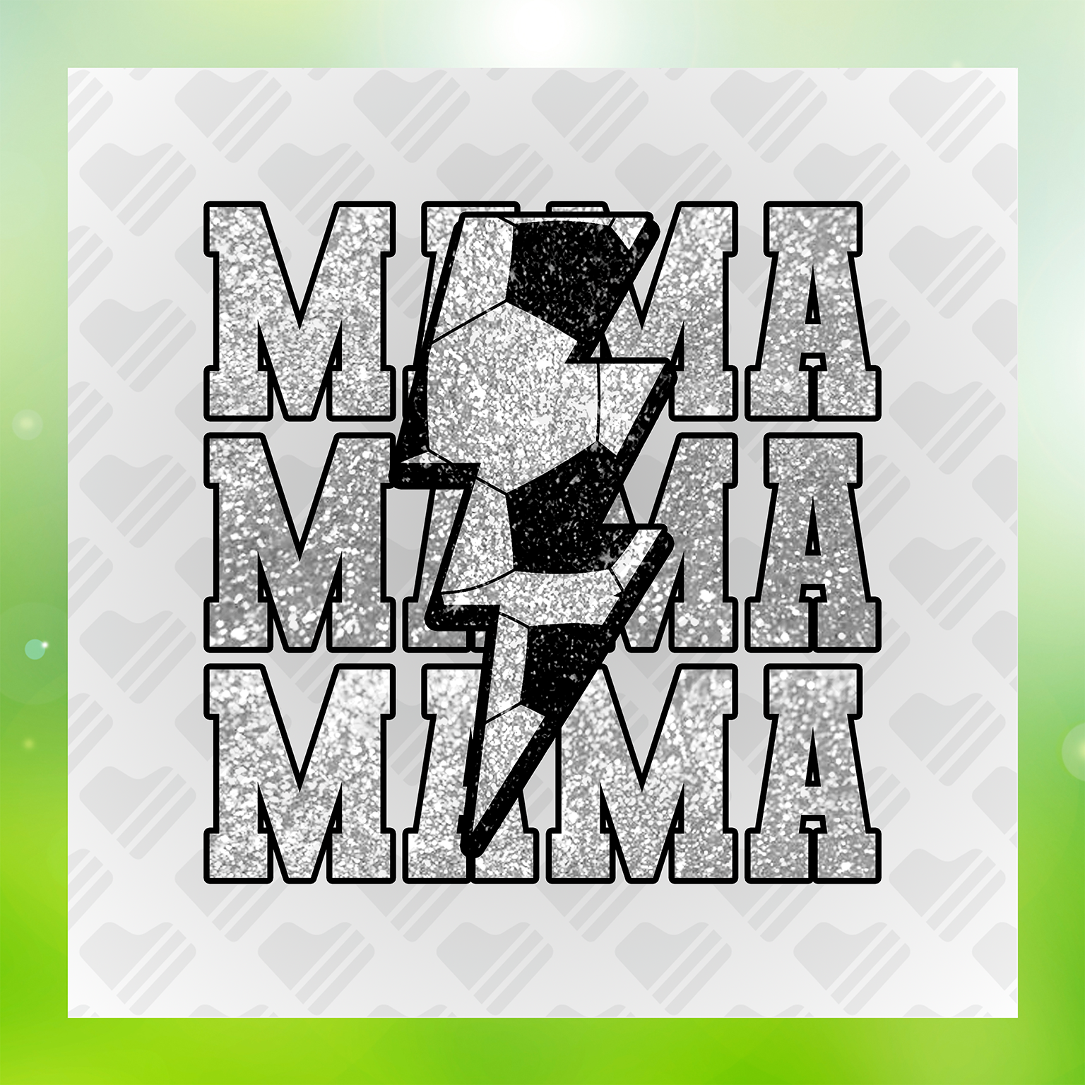 I Love Soccer Sparkle And Sport Mama Transfer