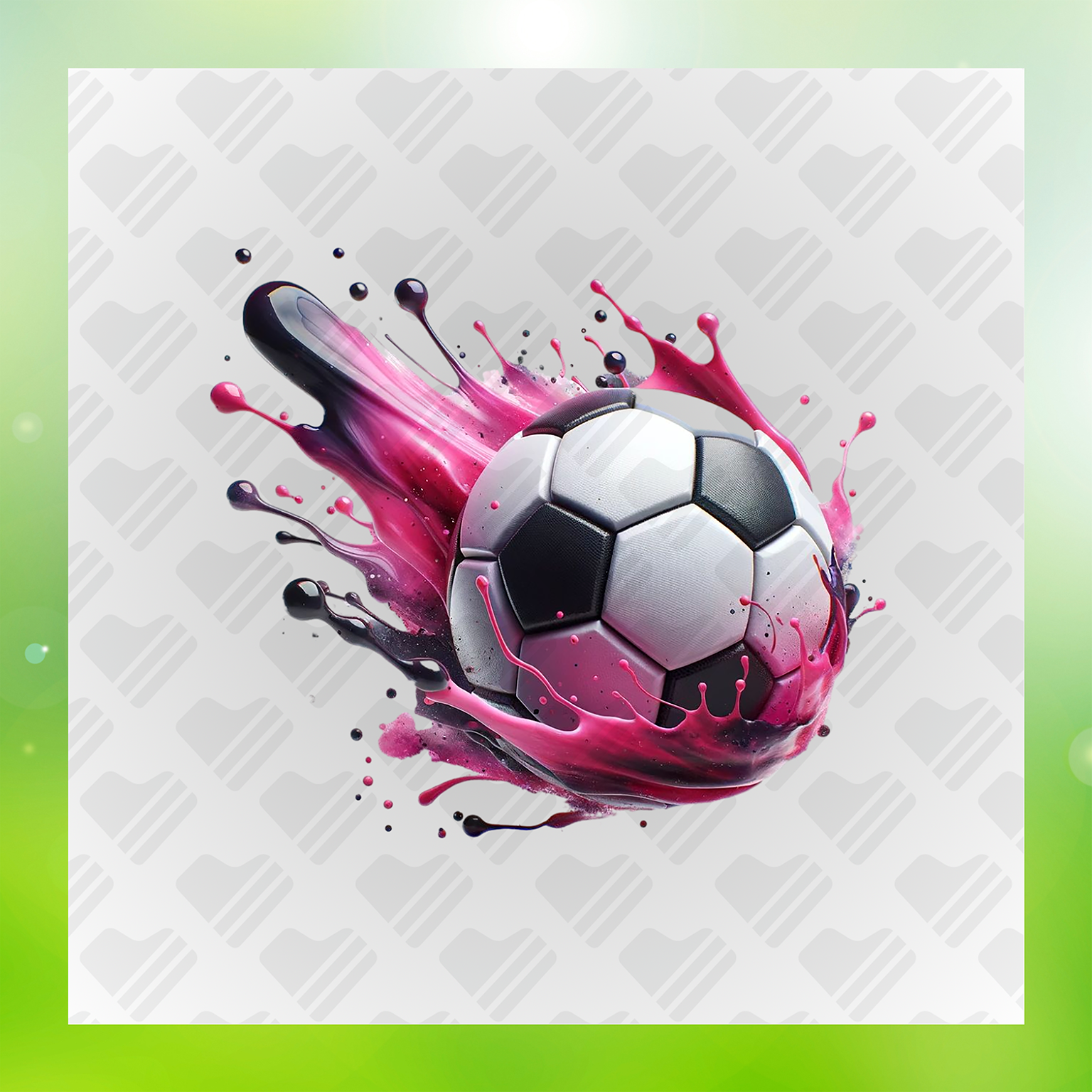 Soccer Pink Passion Soccer Transfer
