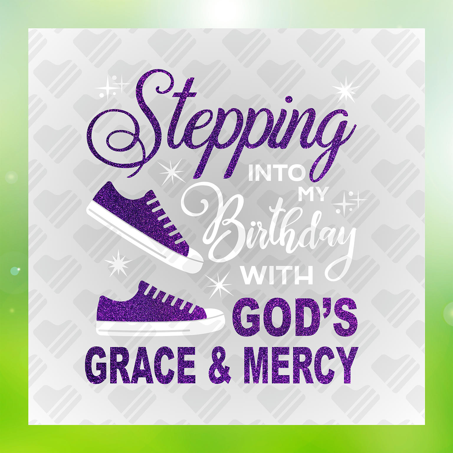 Stepping Into My Birthday Transfer