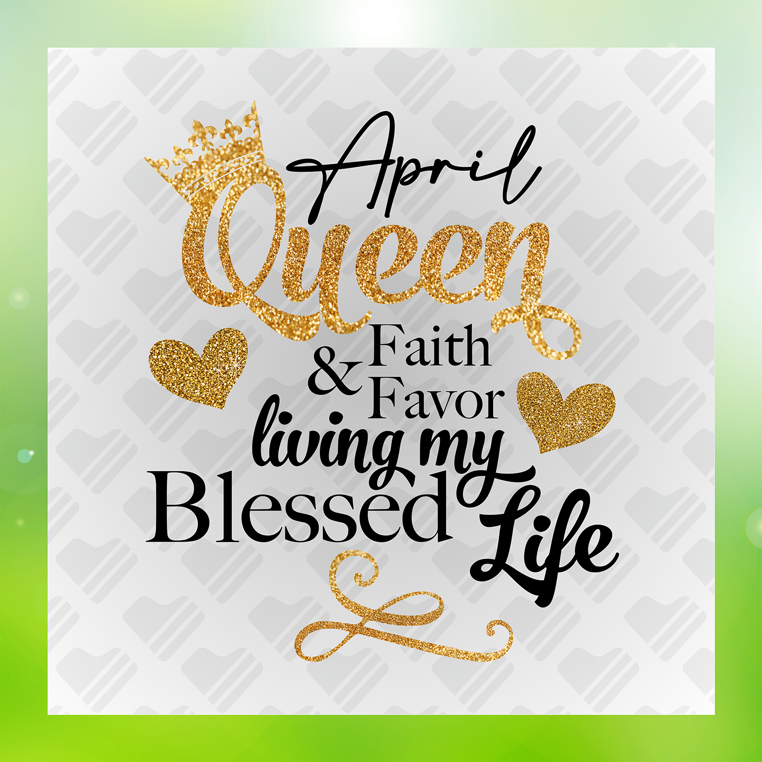 April Queen, Living My Blessed Life Transfer
