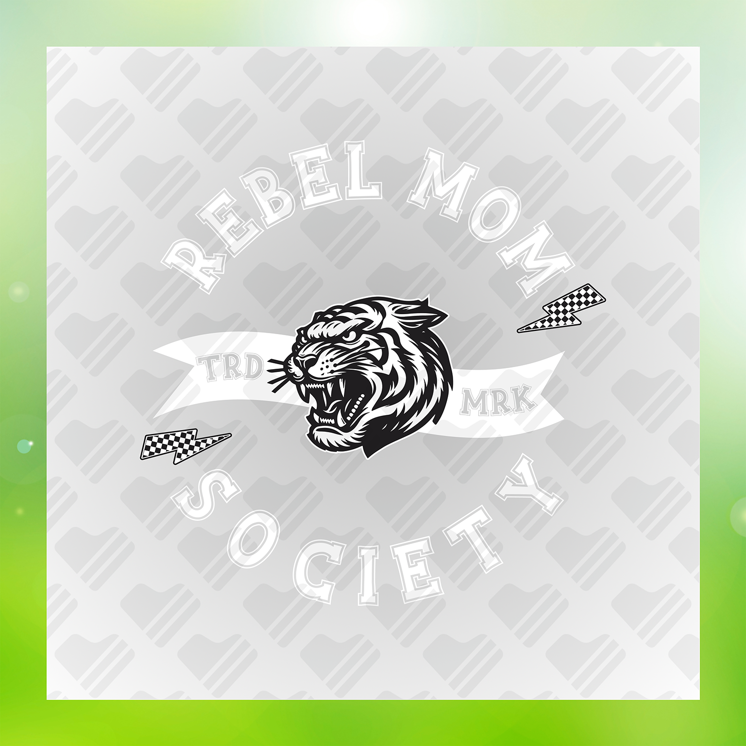 White Rebel Mom Society Transfer