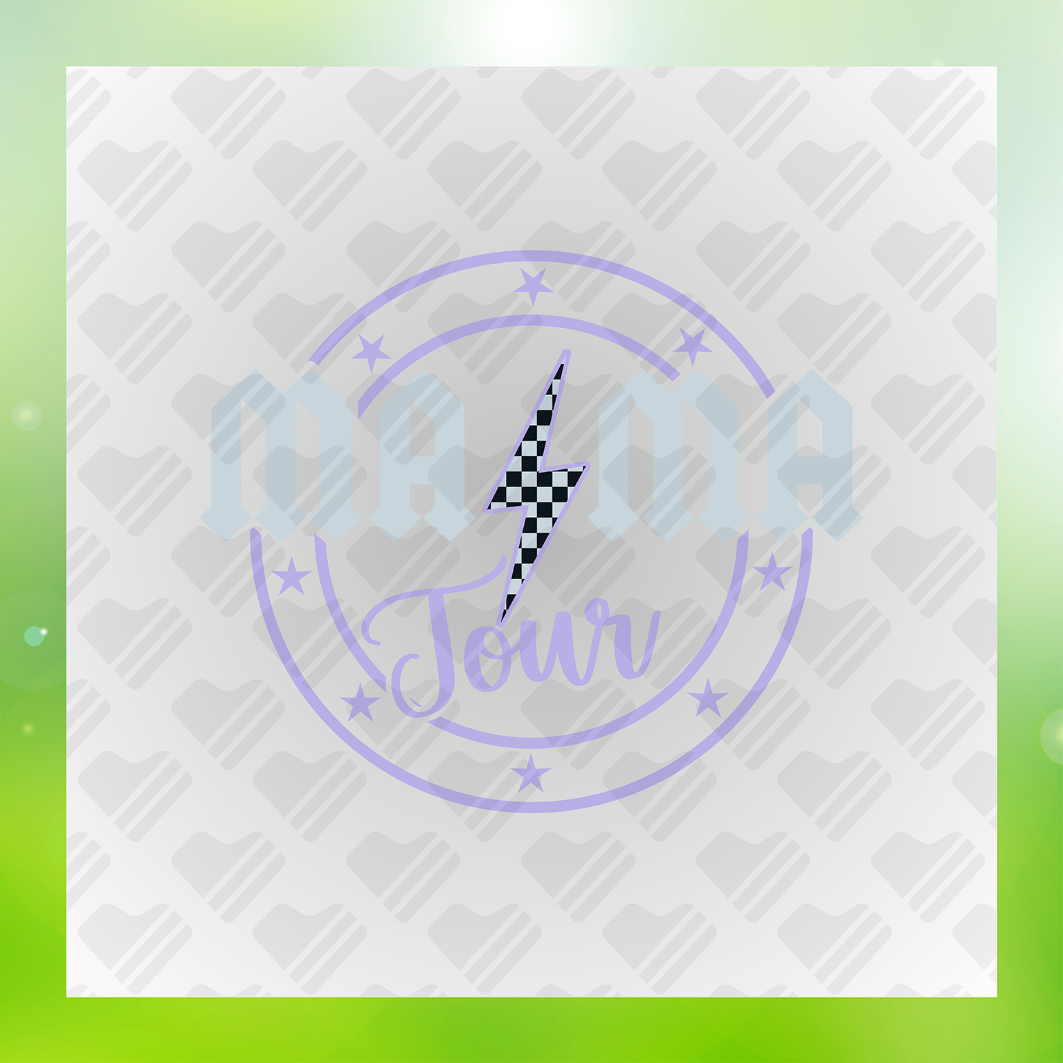 Mama Tour In White Transfer