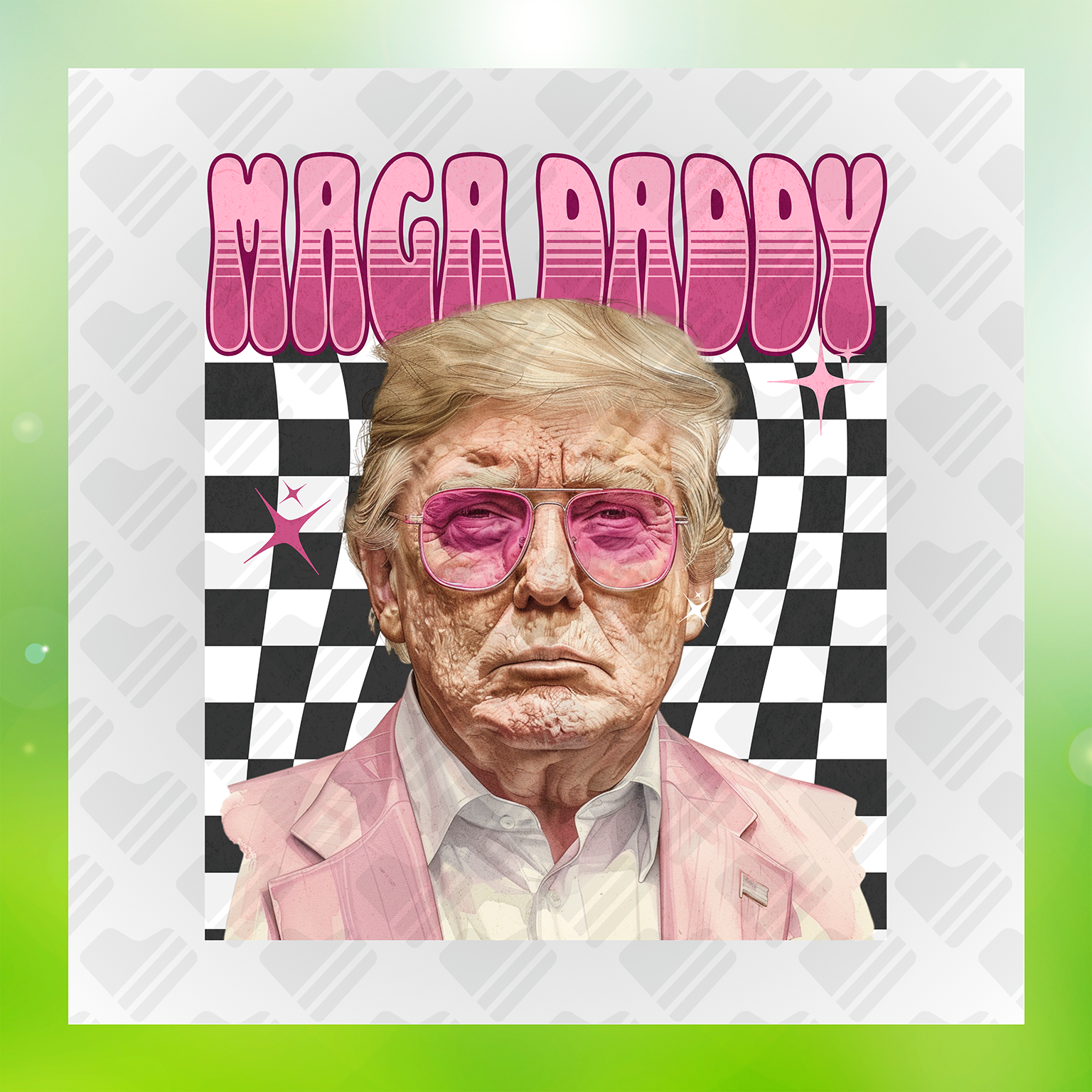 Pink Jacket Maga Daddy Transfer