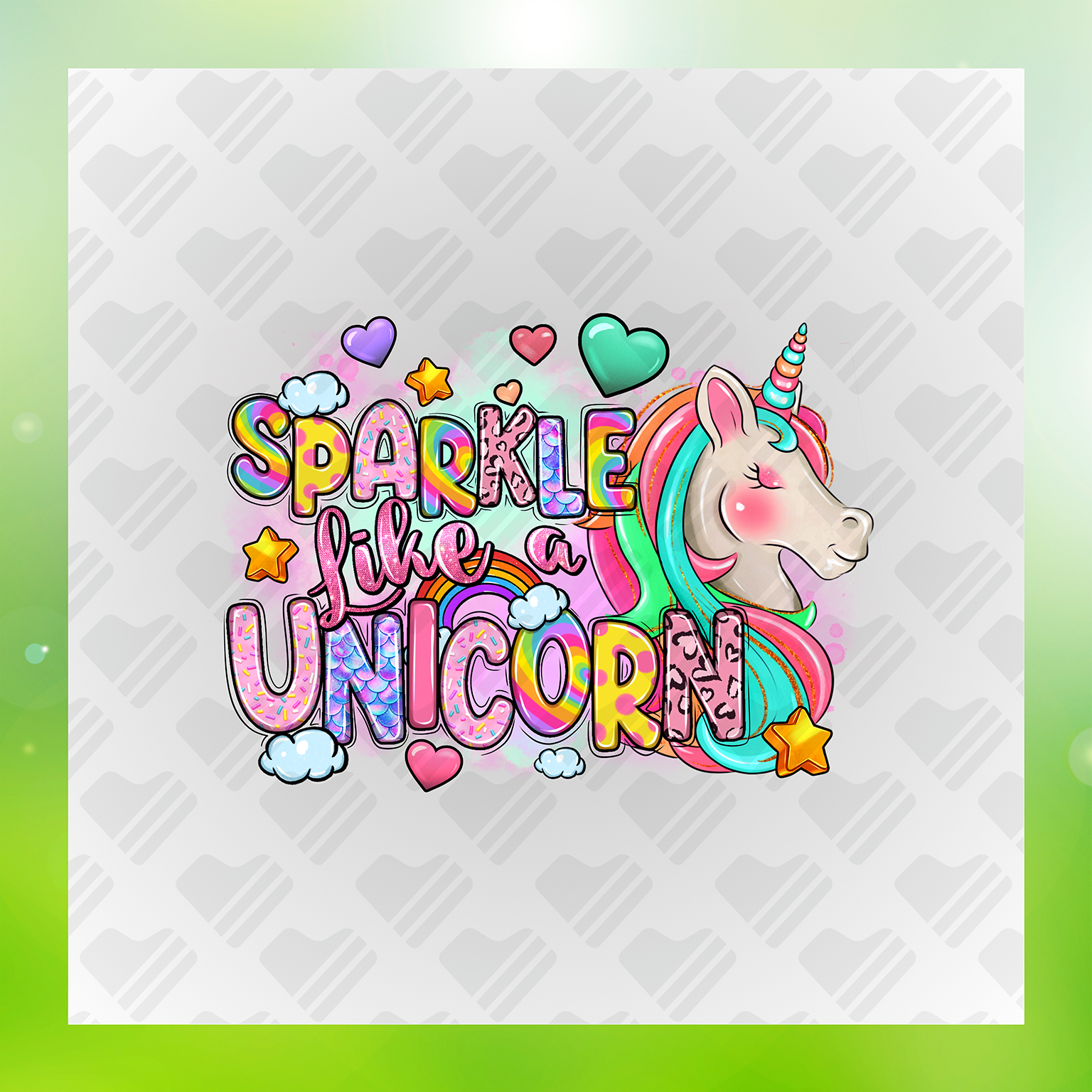 Sparkle Like A Unicorn Transfer
