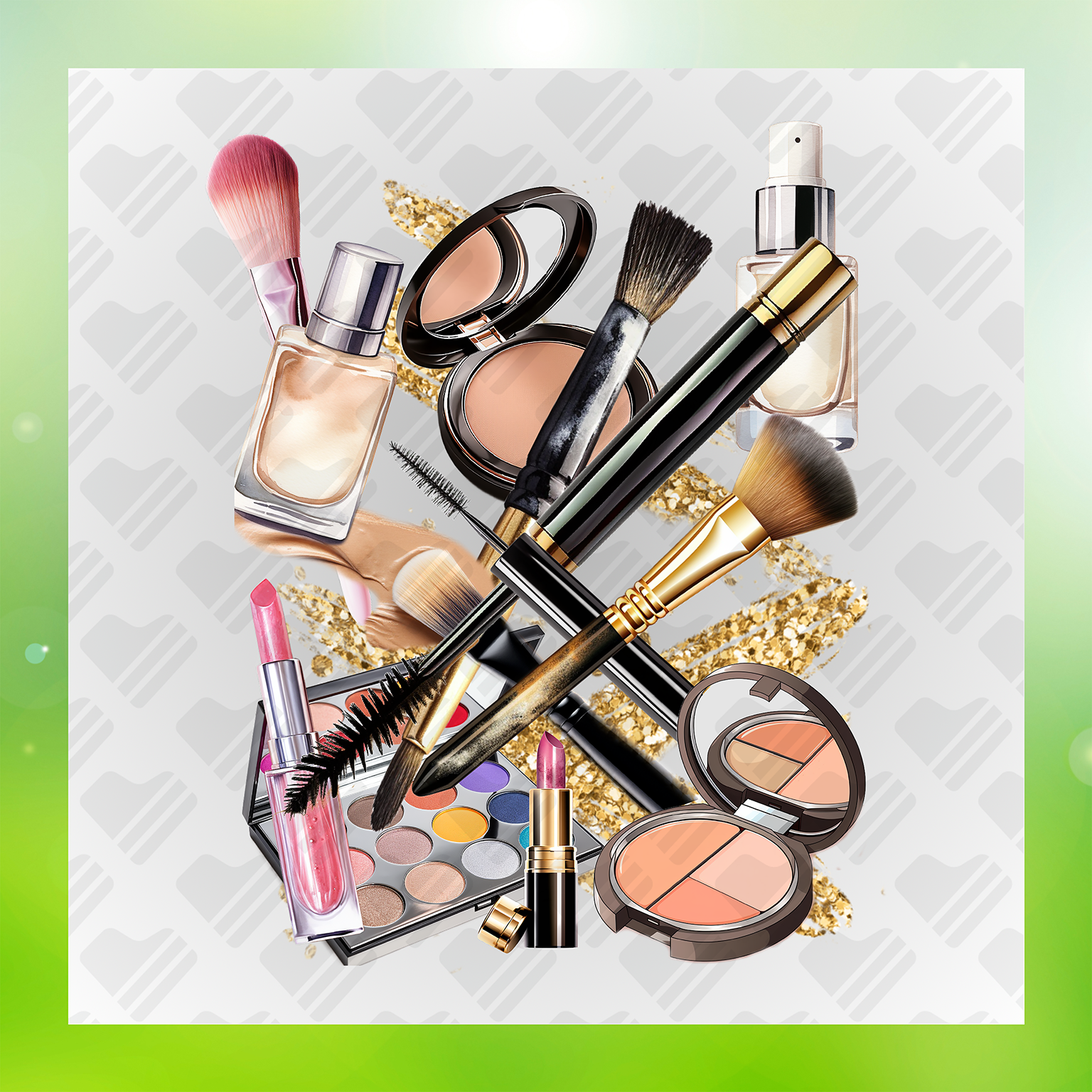 Golden Glam Makeup Transfer