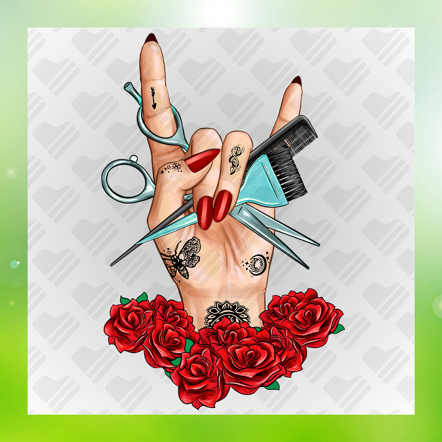 The Beauty of Hair and Nails Transfer