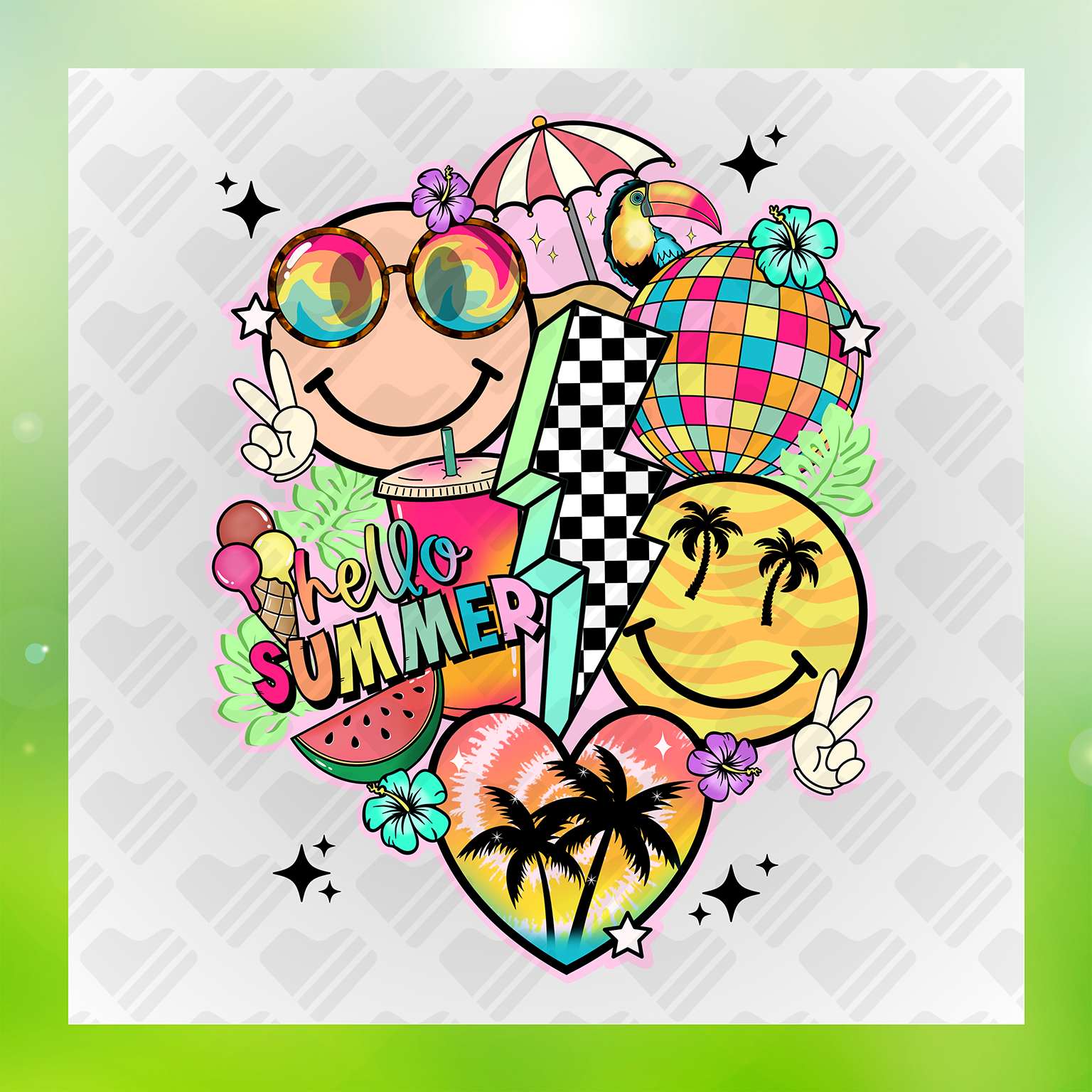 Summer Soltice Hello Summer Transfer