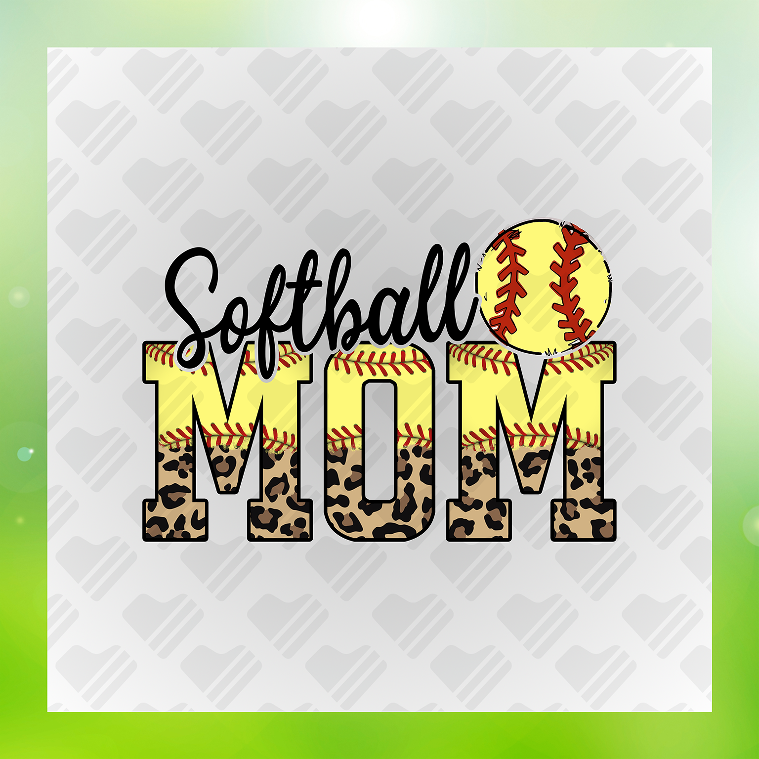 Proud Softball Mom Transfer
