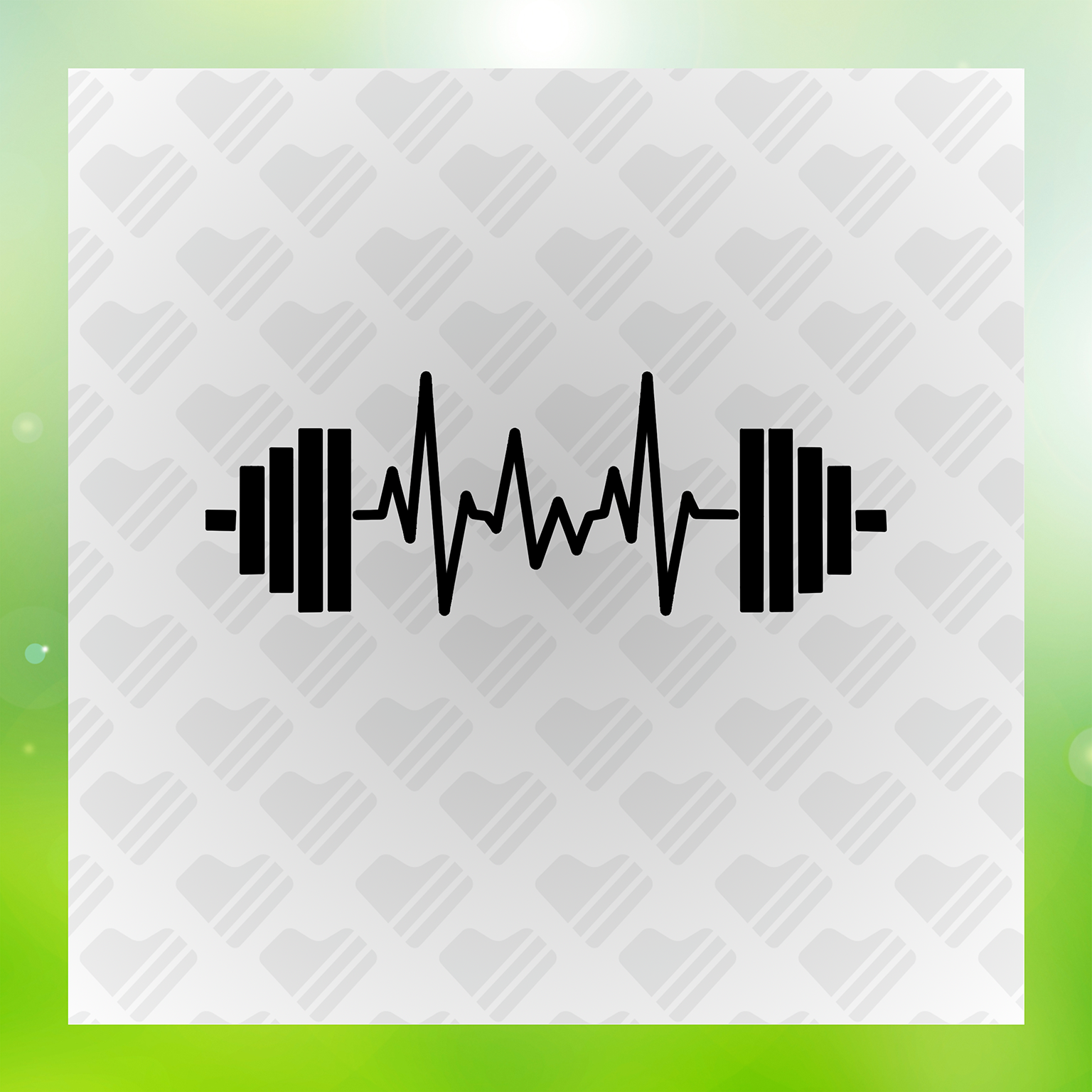 Black Gym Barbell Transfer