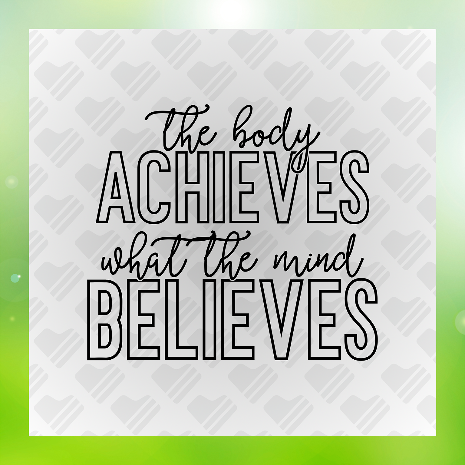 The Body Achieves What The Mind Believes Transfer