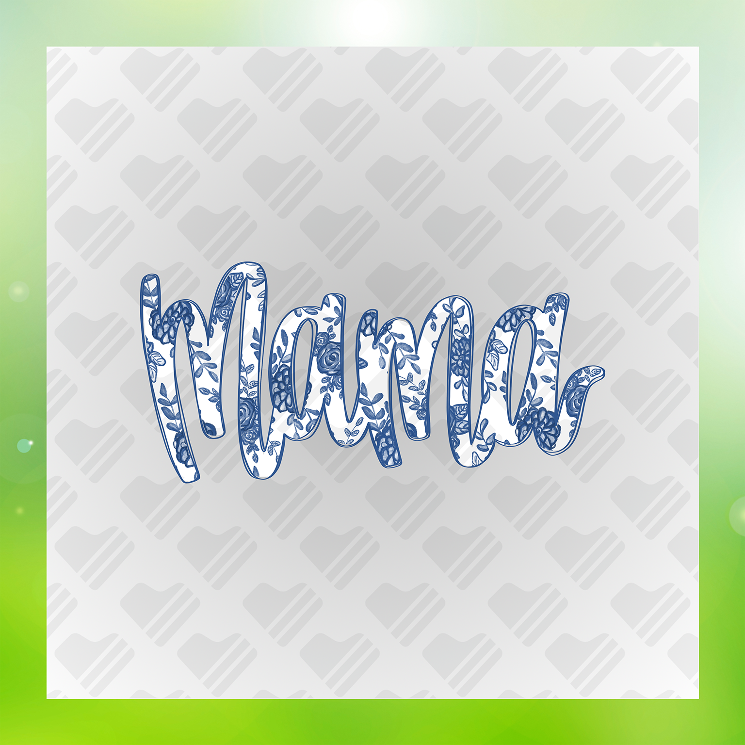 Mama Hand Drawn Transfer