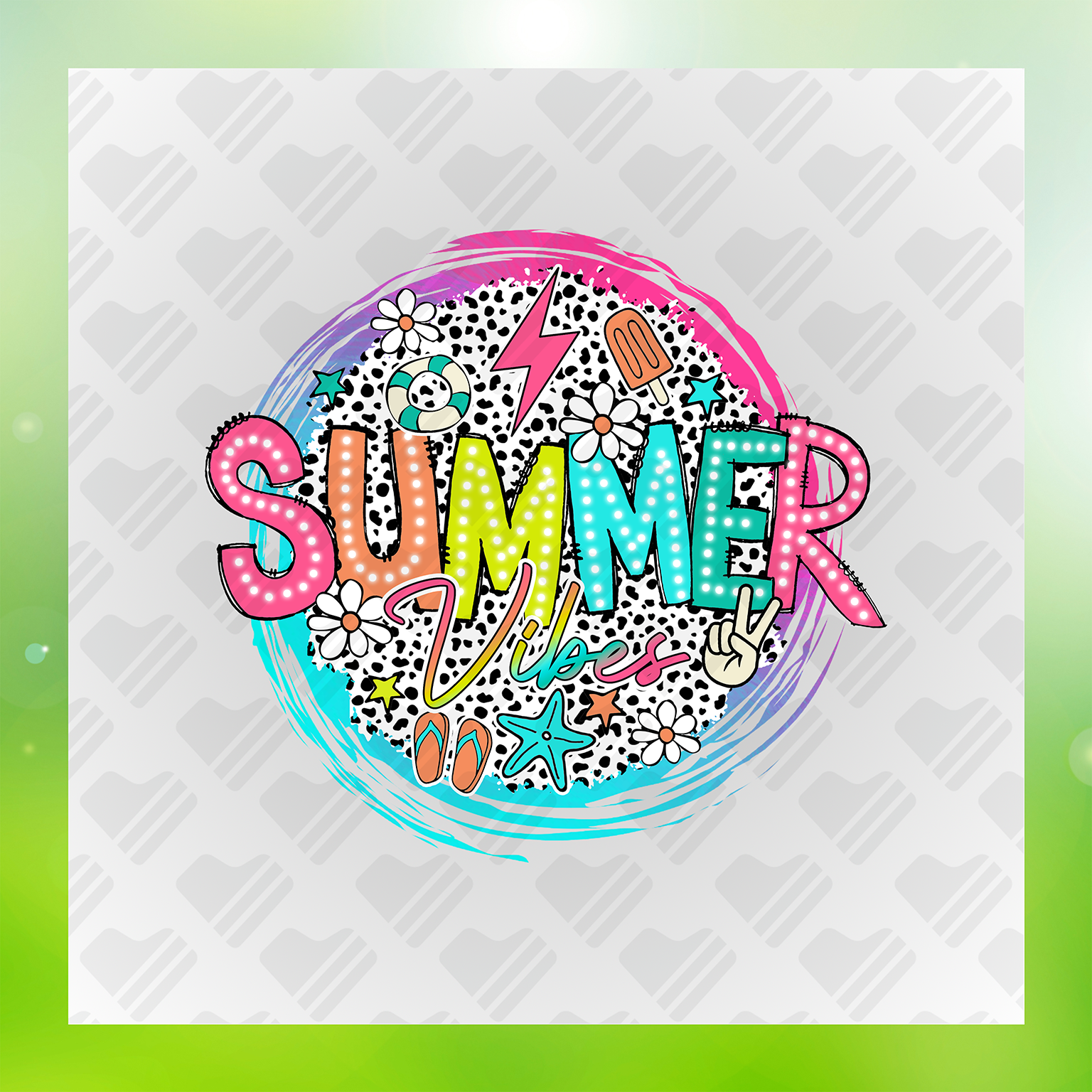 Colorful Summer Vibes Transfer