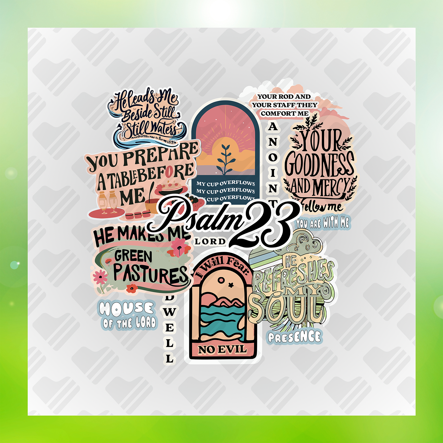 Psalm 23 Bible Verse Transfer