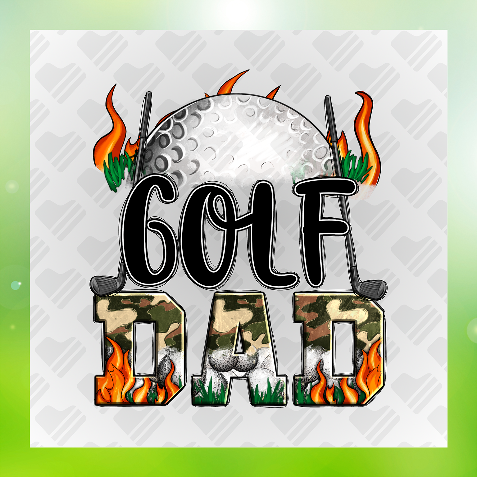 Amazing Dad Golf Dad Transfer