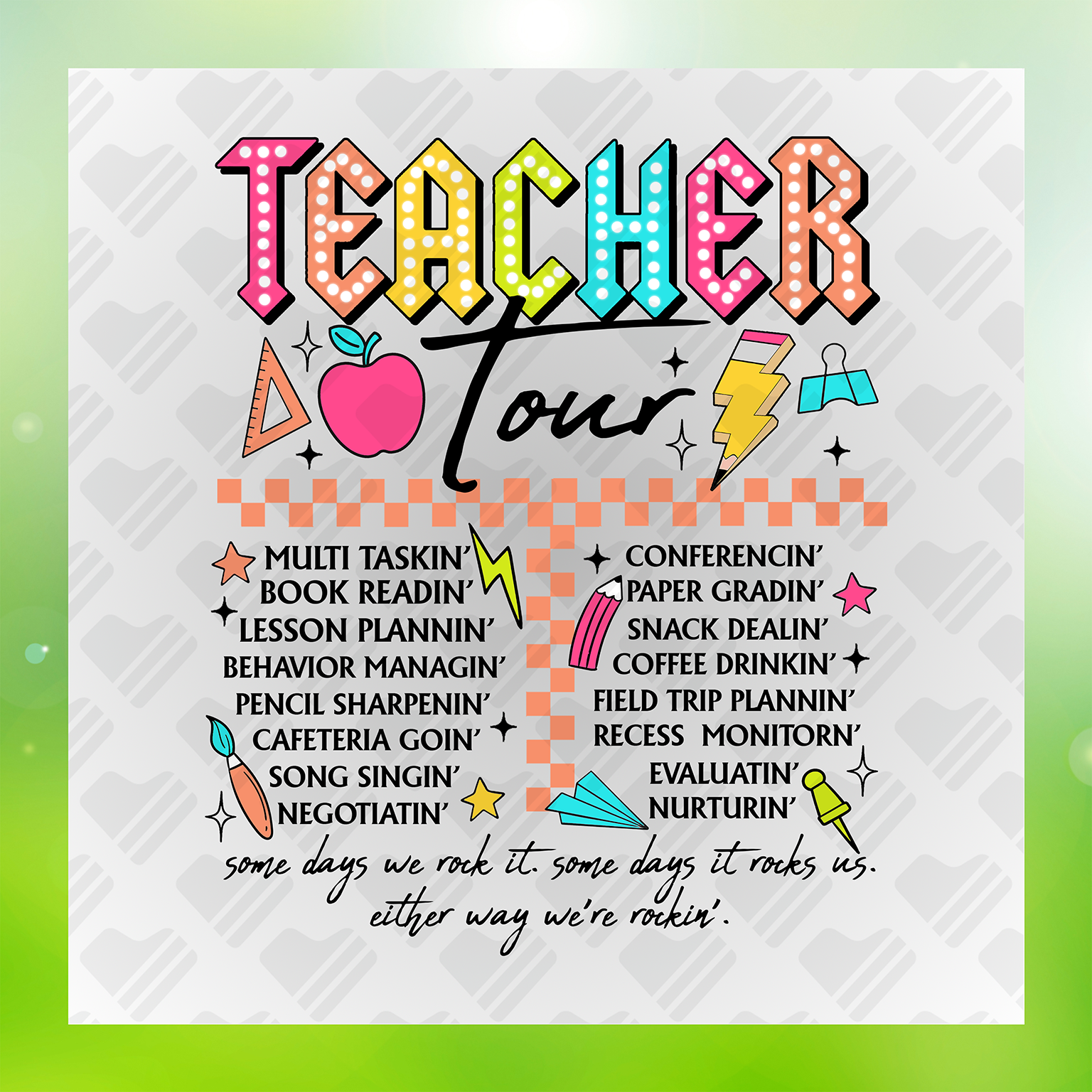 Teacher Tour Rocks Transfer