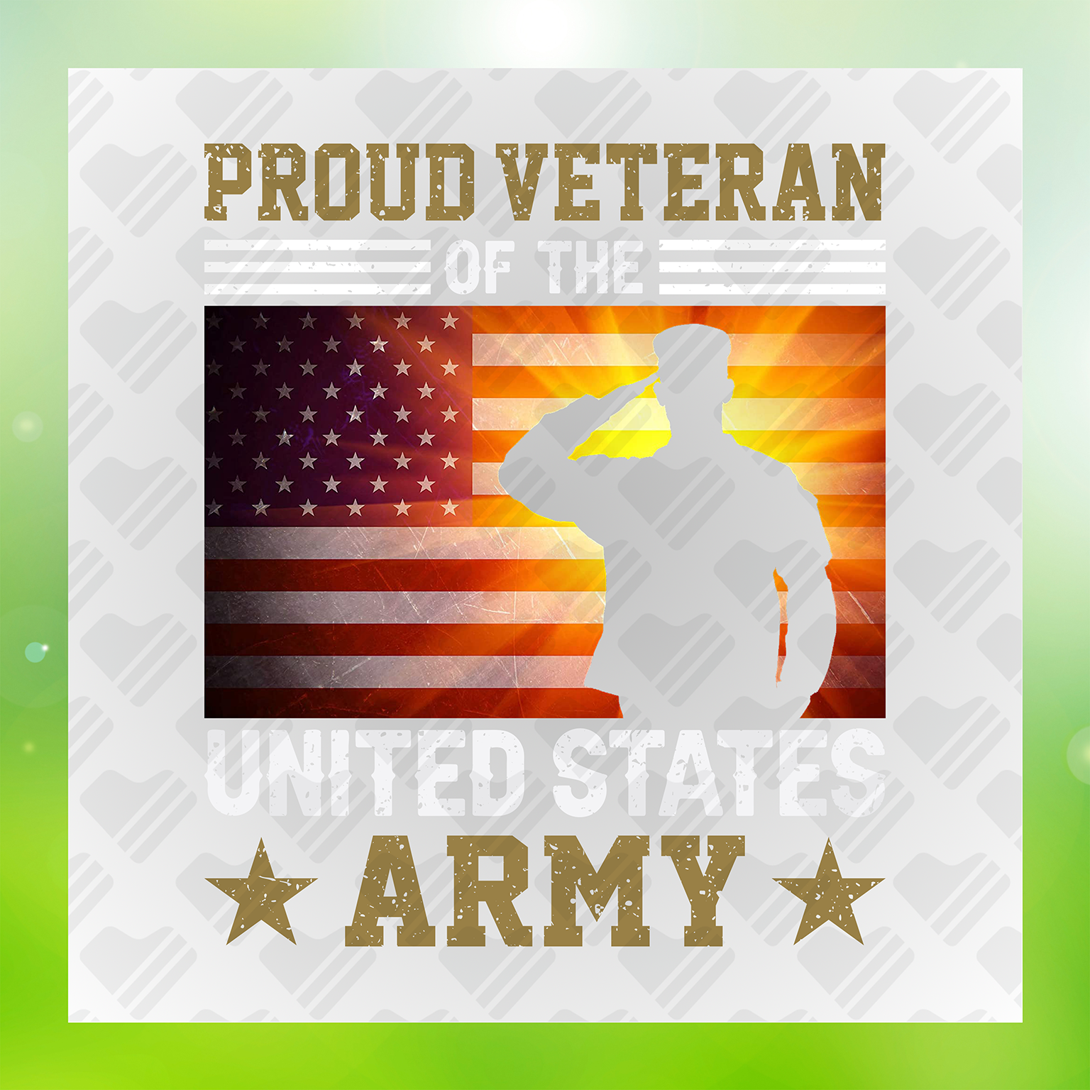 Proud Veteran Of The United States Army Transfer
