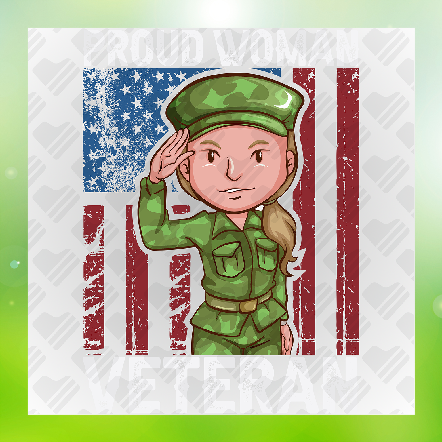 Proud Woman Veteran Transfer