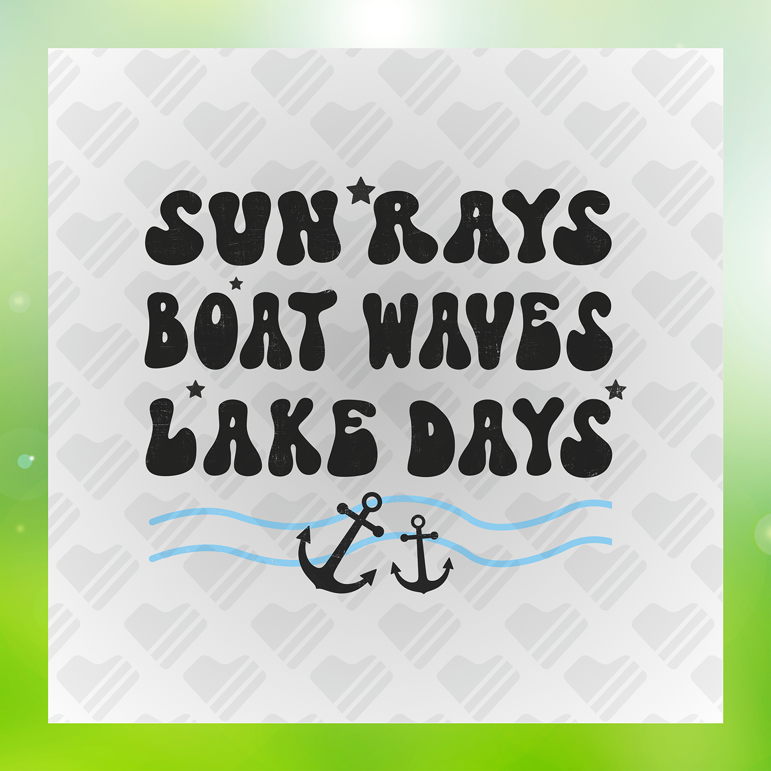 Sun Rays Boats Waves Lake Days Transfer