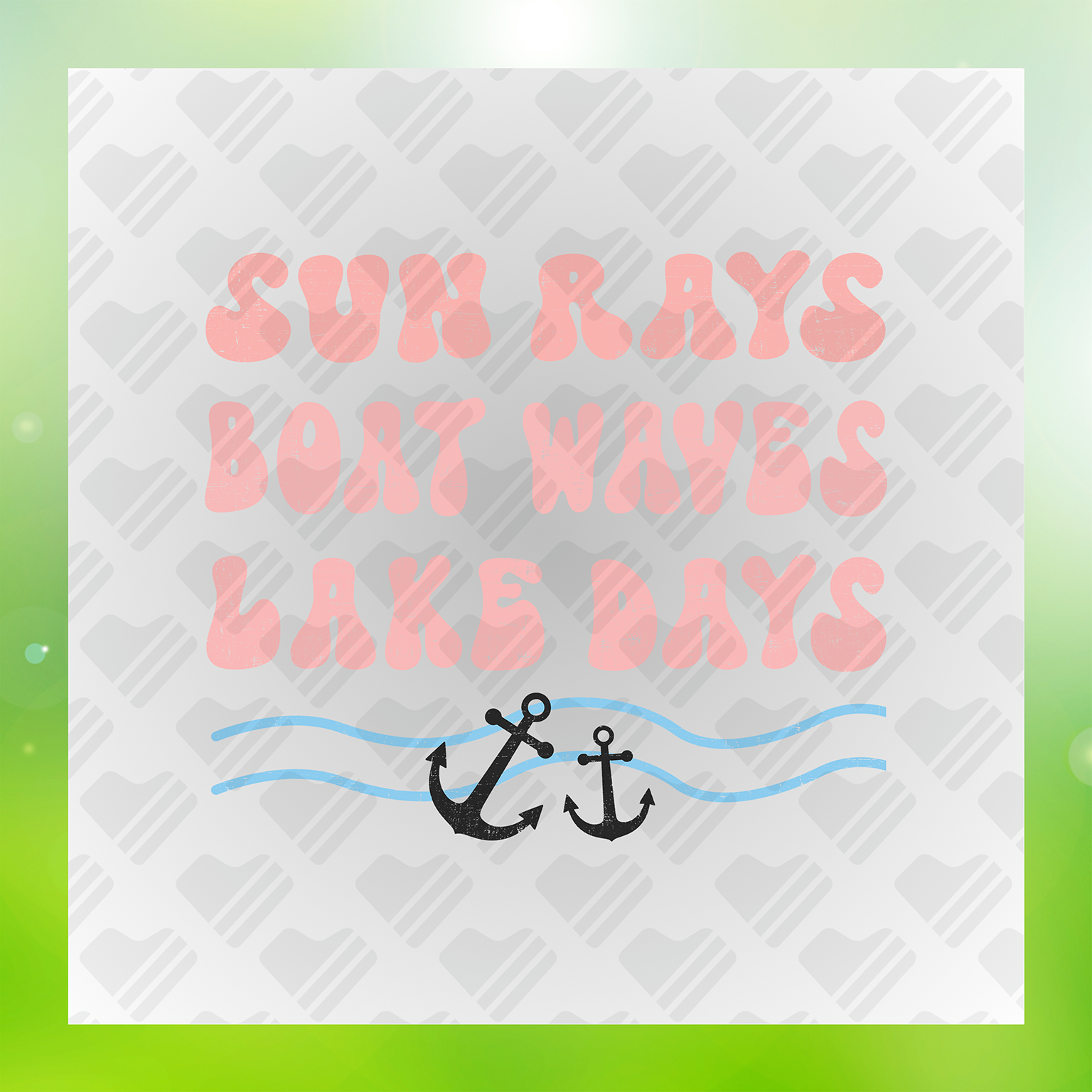 Sun Rays Boats Waves Lake Days Transfer