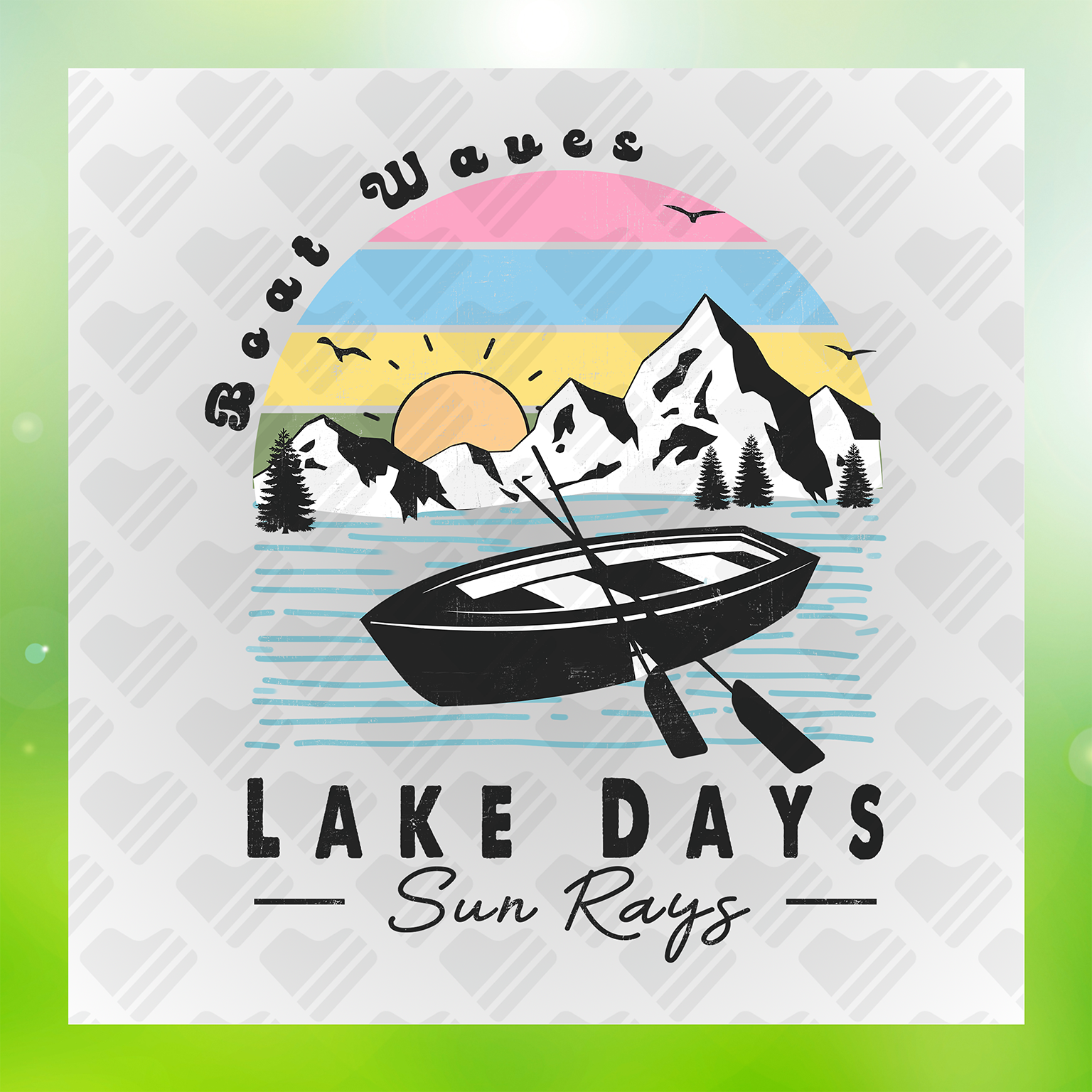 Boat Waves Lake Days Sun Rays Transfer