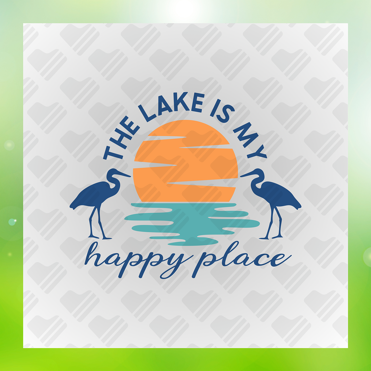 Lake Lifes The Lake Is My Happy Place Transfer