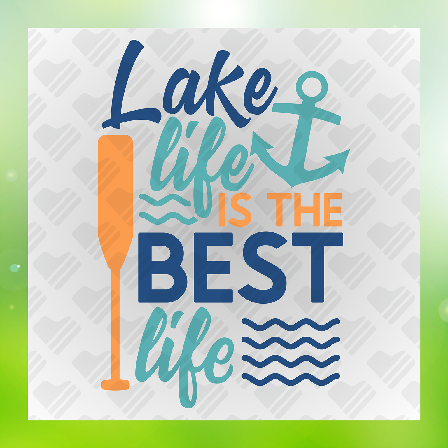 Swim Lake Life Is The Best Life Transfer