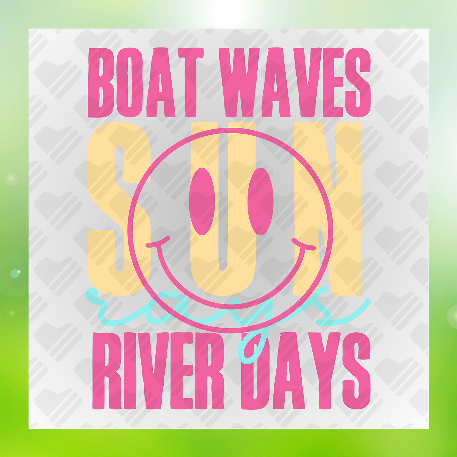 Boat Waves Sun Rays River Days Transfer