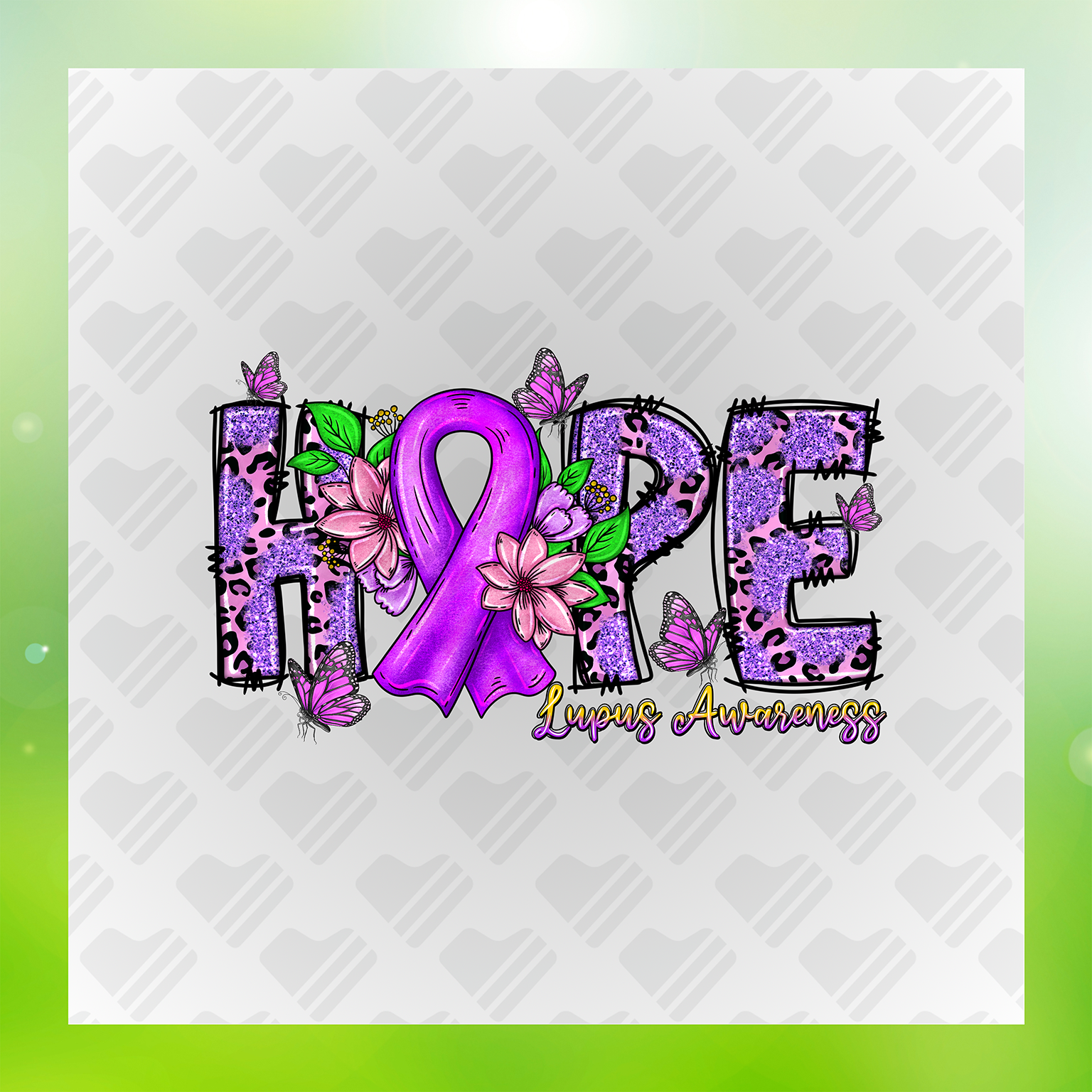 Hope Lupus Awareness DTF Transfer Transfer