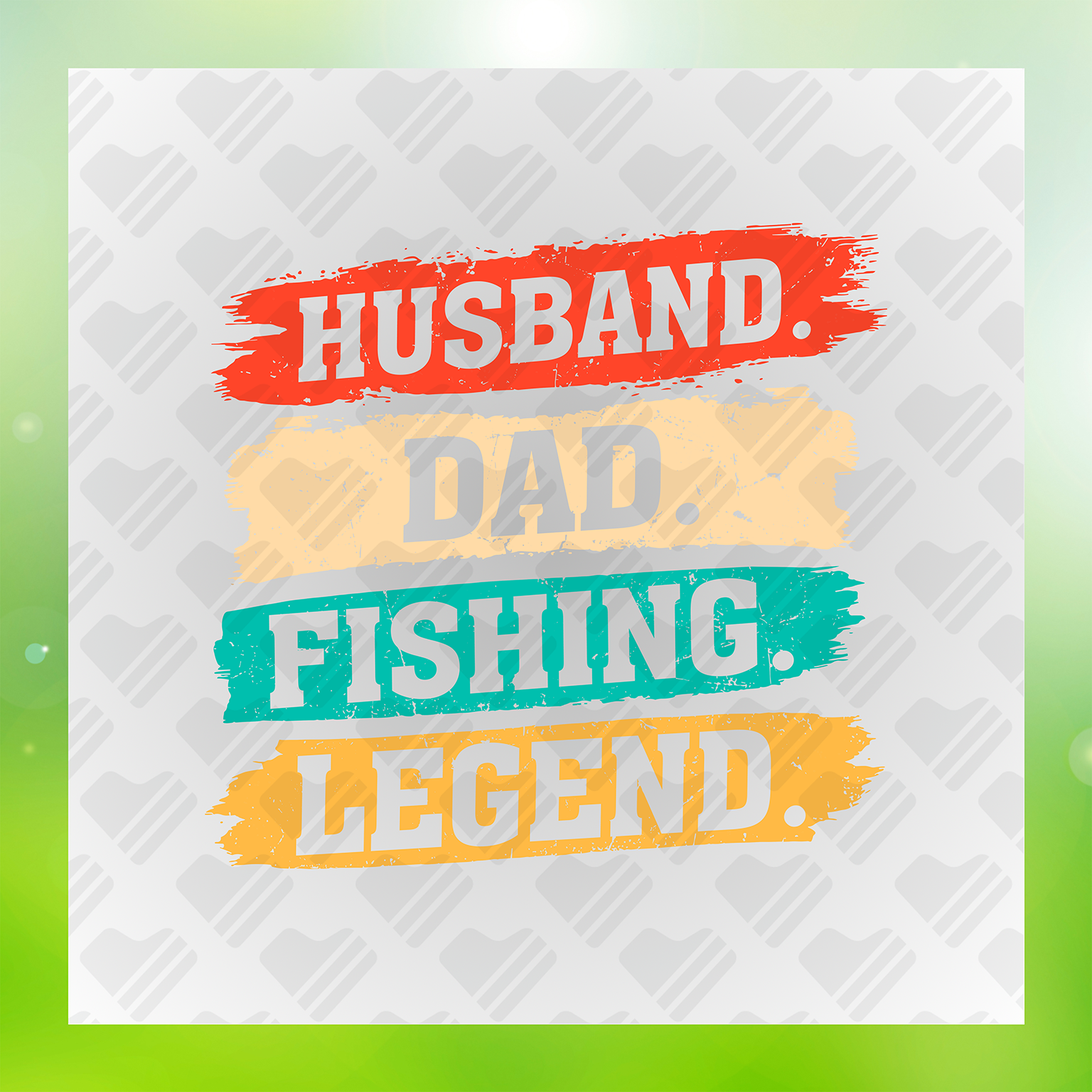 Husband Dad Fishing Legend Transfer
