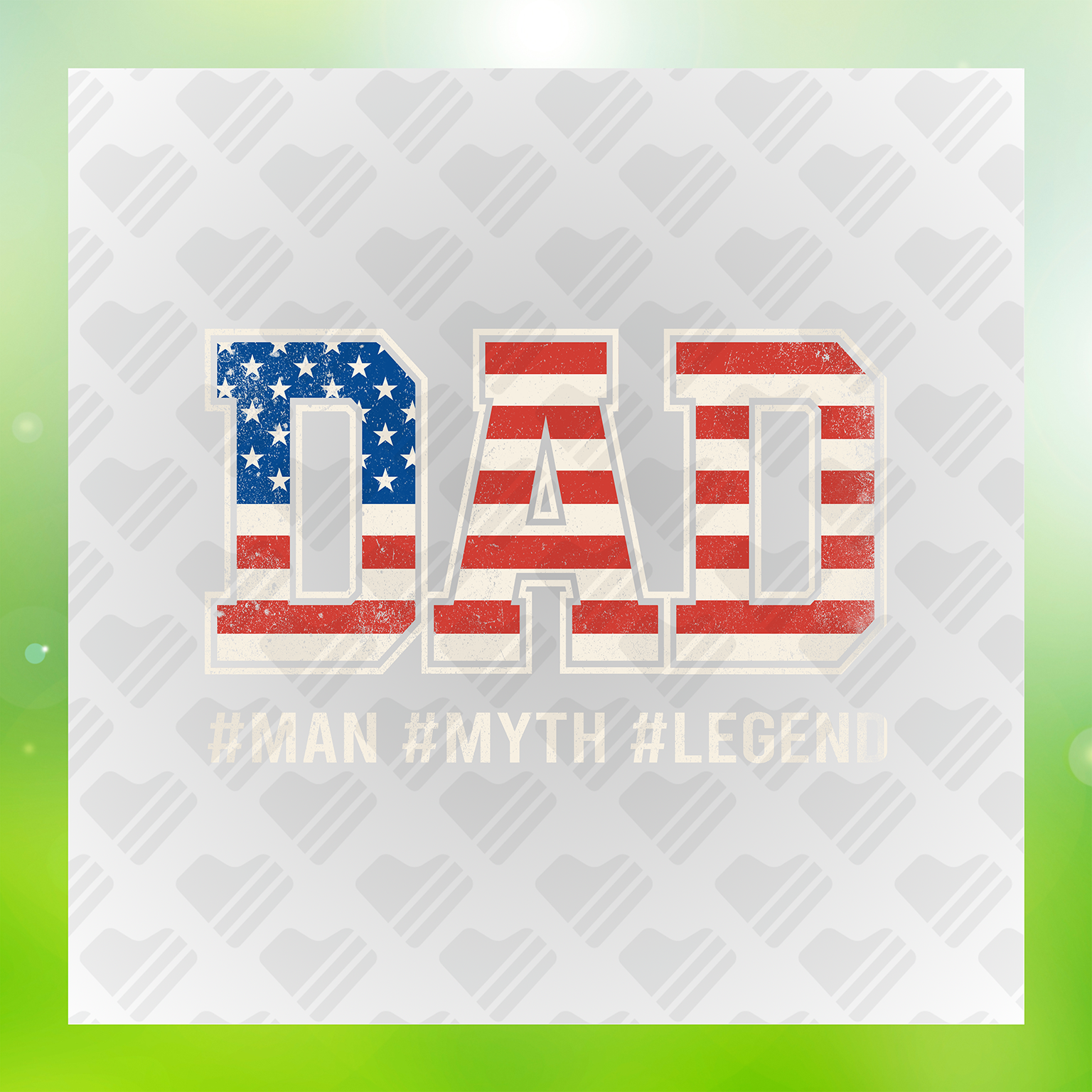 Dad Man Myth Legend Transfer