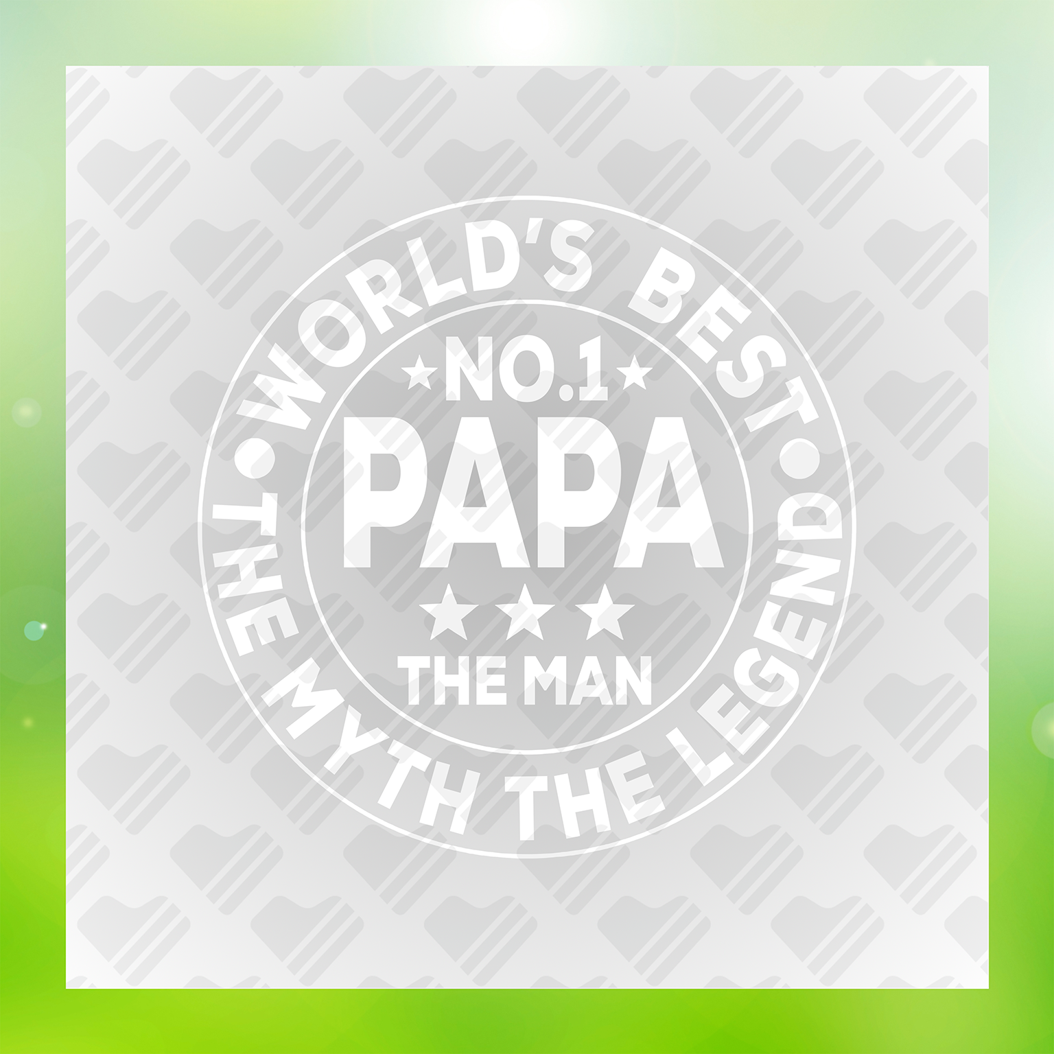 Worlds Best Number One Papa Transfer