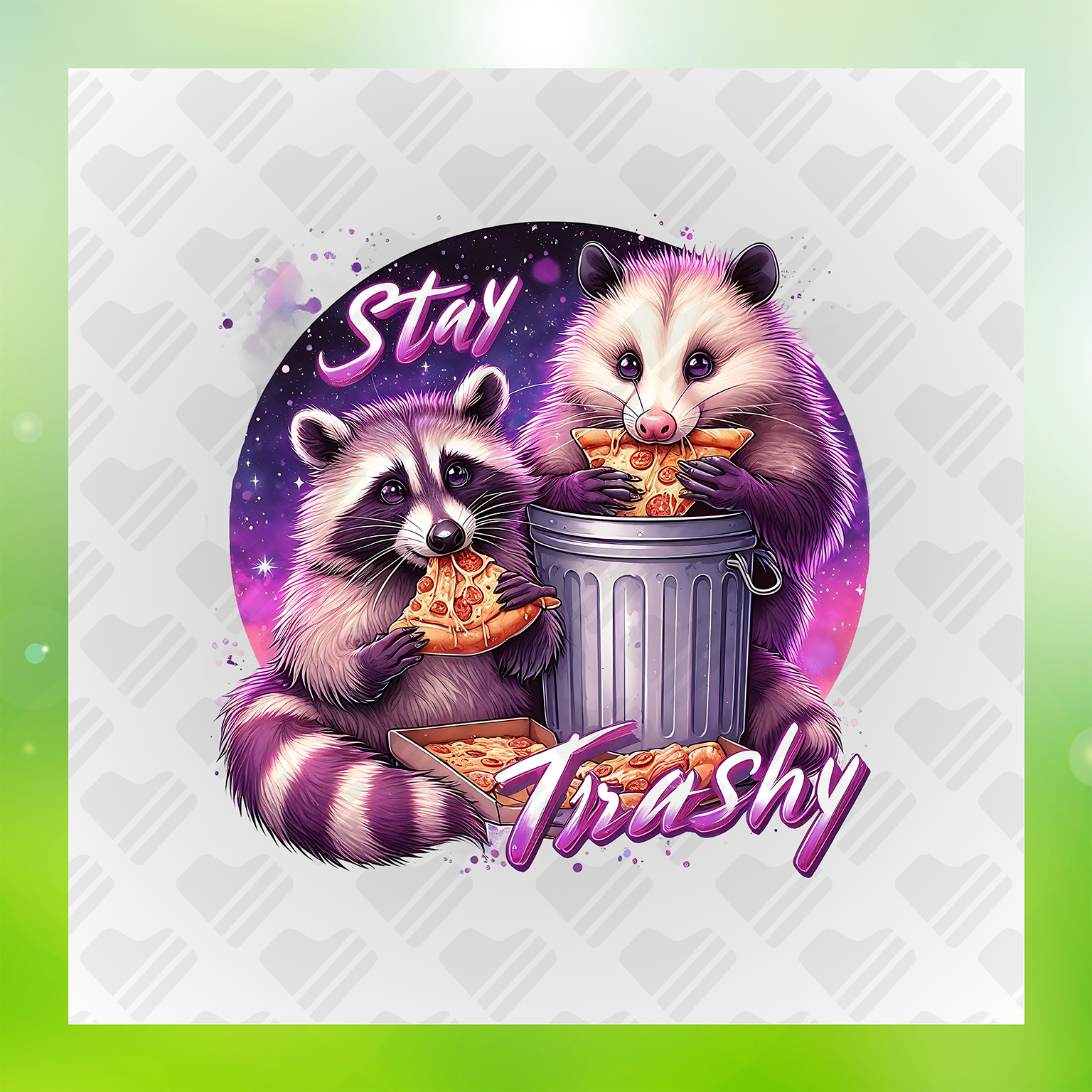 Humor Stay Trashy Transfer