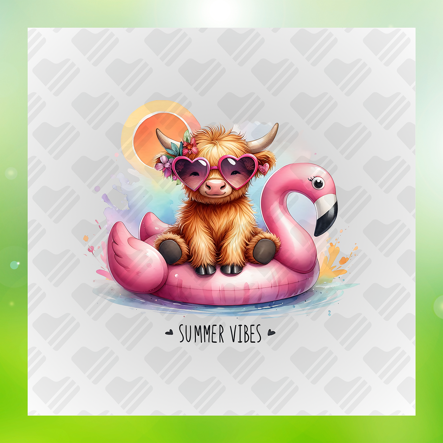 Adult Humorous Cute Cow Transfer