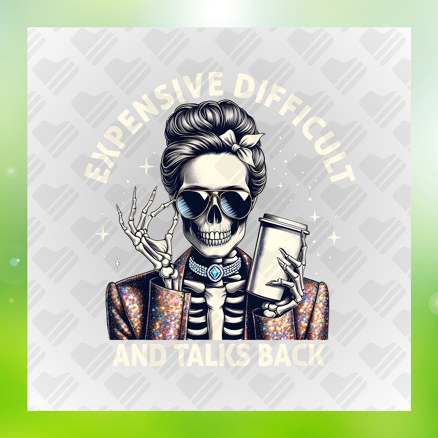 Humorous Skeleton Expensive Difficult And Talks Back Transfer