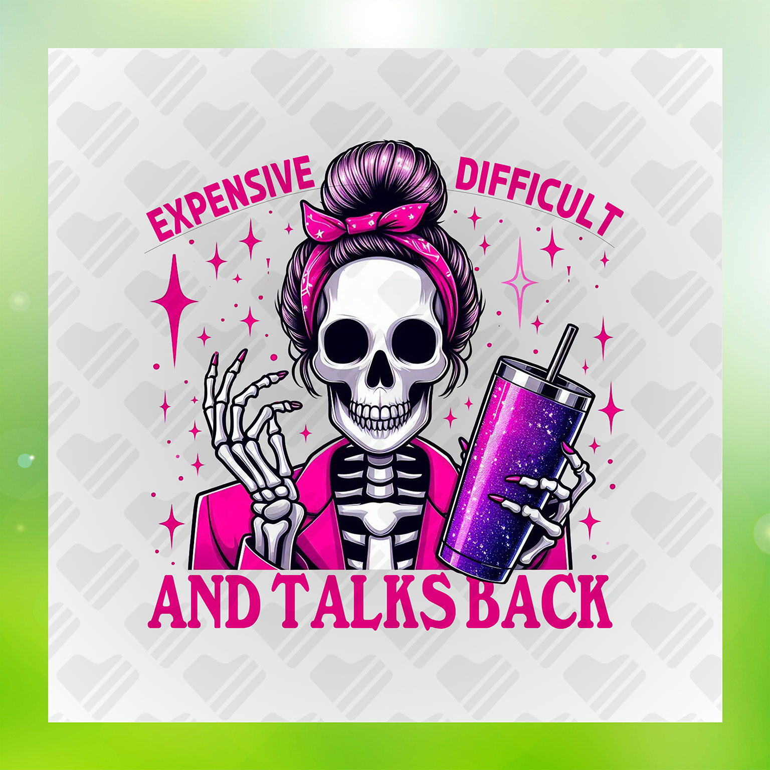 Funny Skeleton Expensive Difficult And Talks Back Transfer