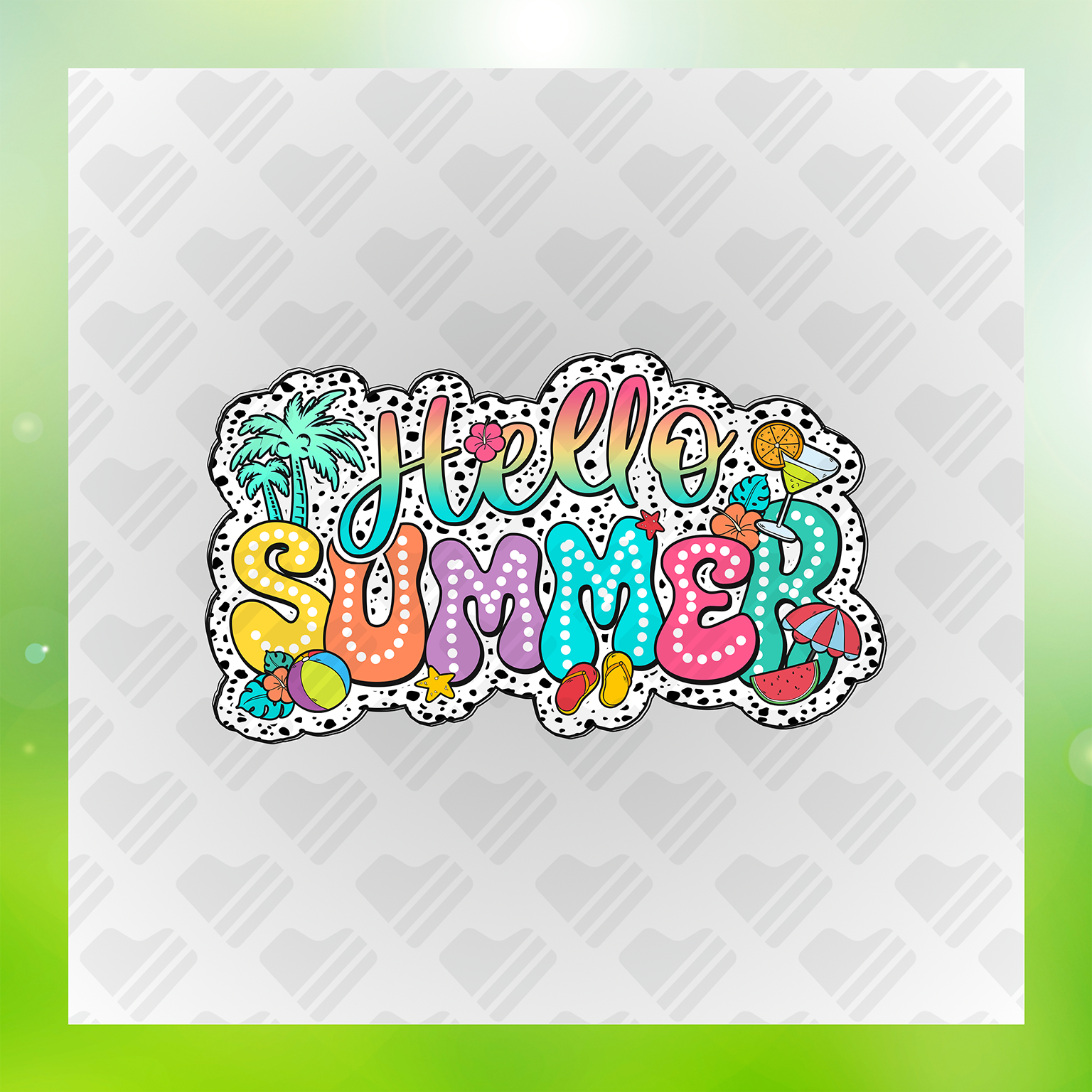 Hello Summer Design Transfer