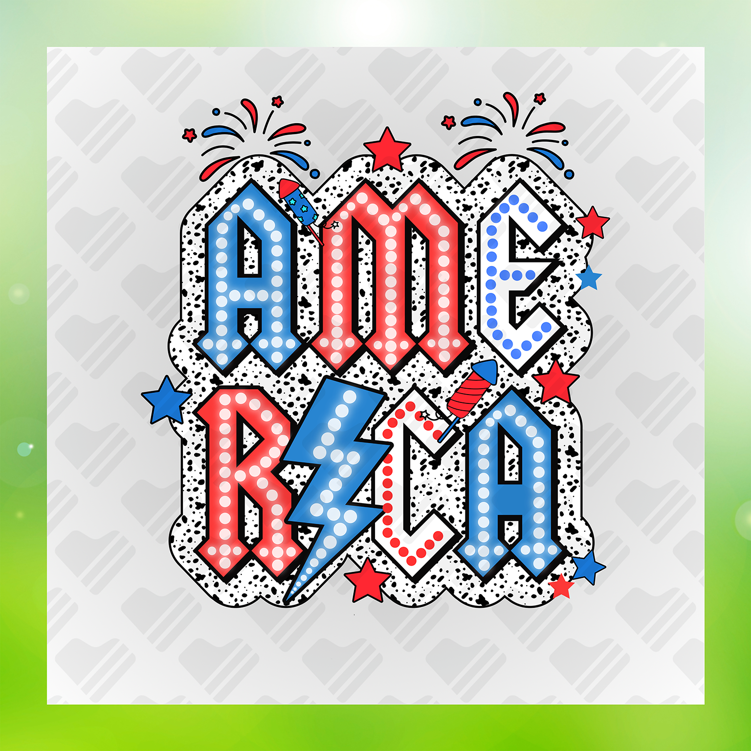 Red White And Blue America Transfer