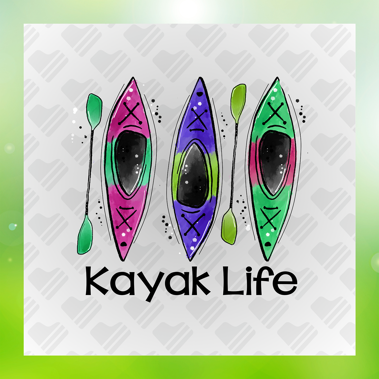 Summer Adventure Kayak Life Transfer