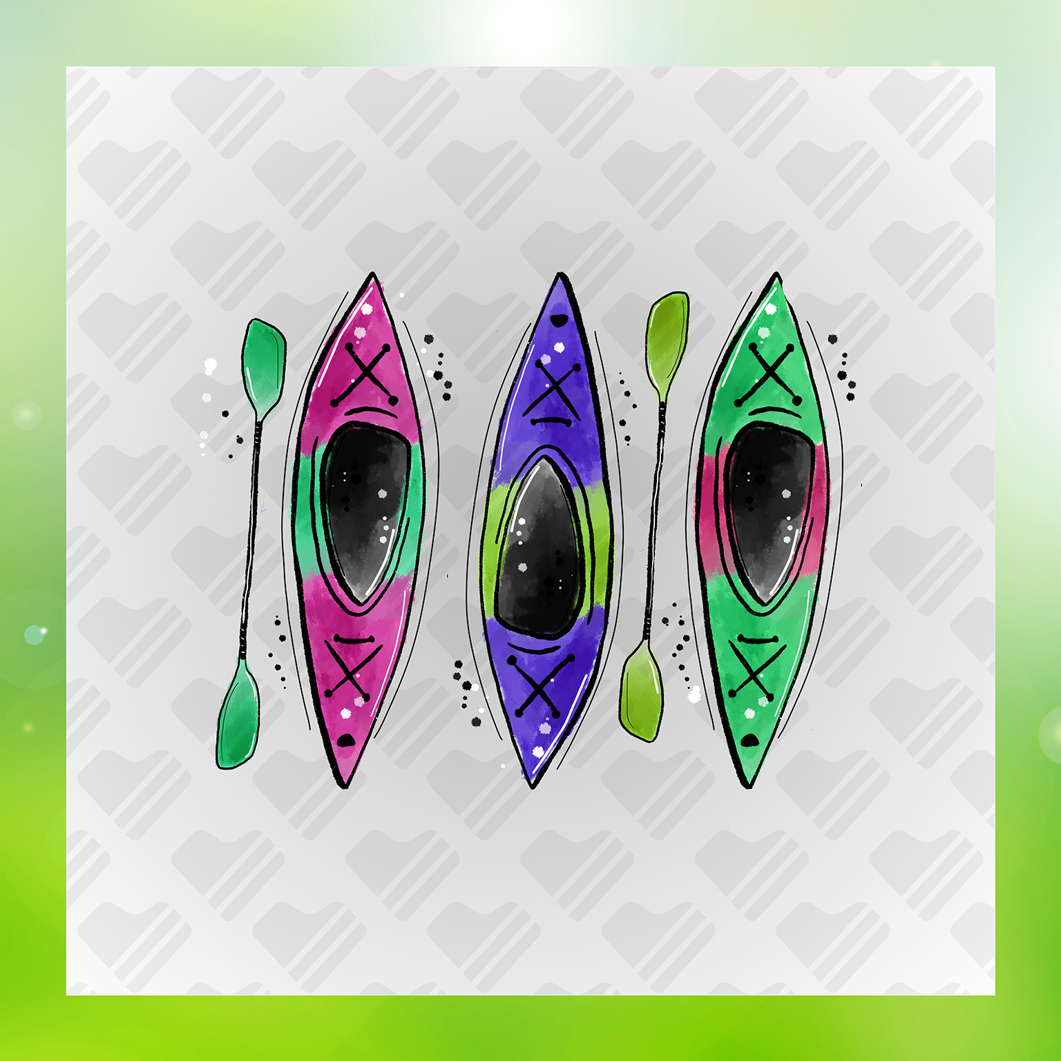 Summer Adventure Kayak Life Transfer