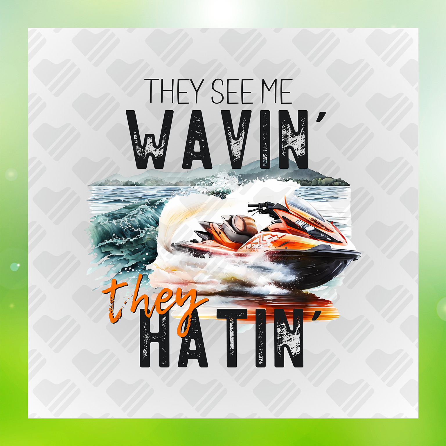 Summer Adventure They See Me Wavin Transfer