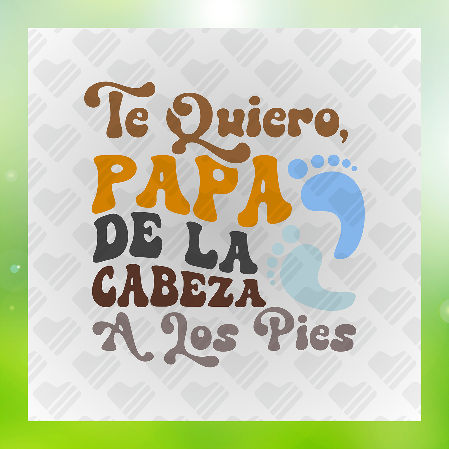 Te Quiero Papá De La Cabeza Transfer