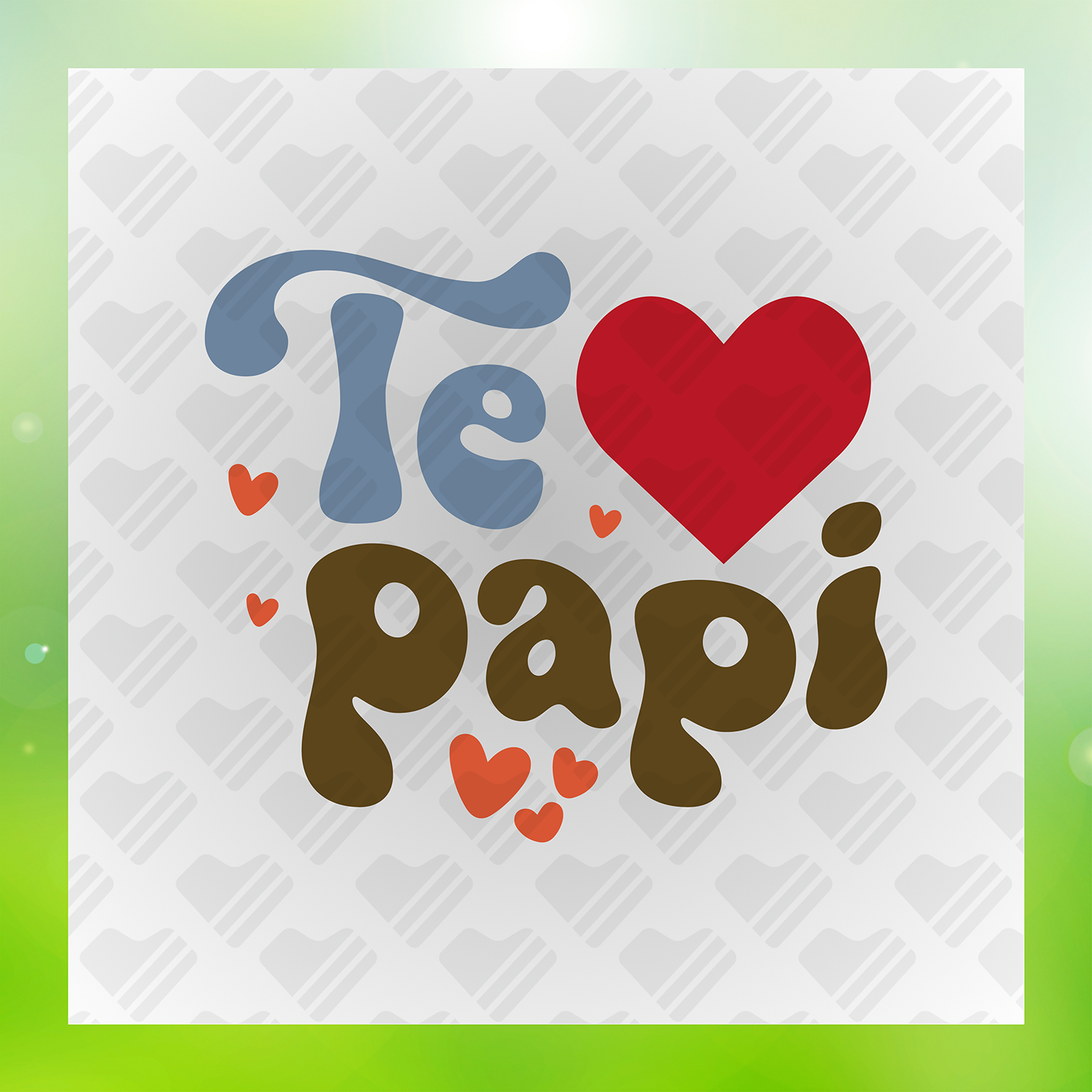 Dad Life Te Heart Papi Transfer