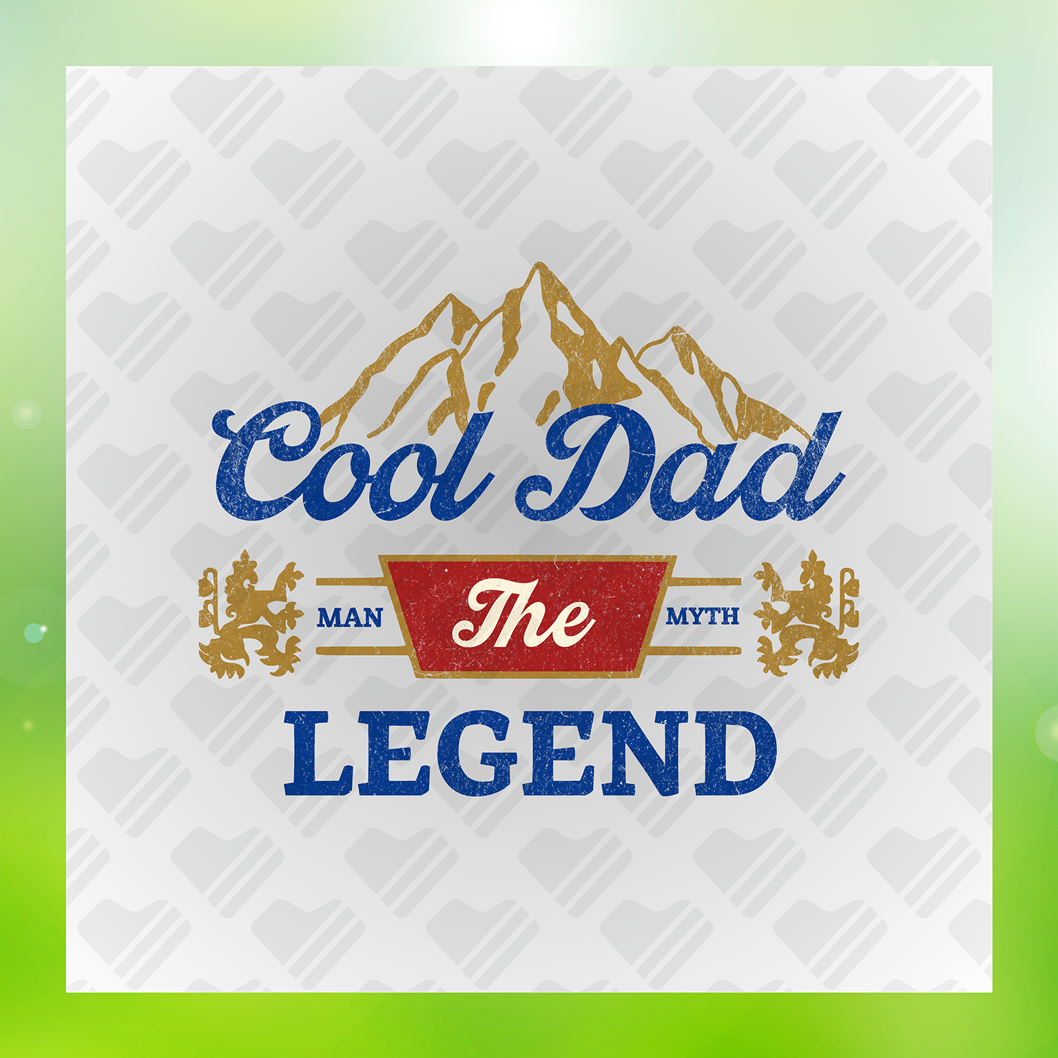 Cool Dad The Man The Myth The Legend Transfer