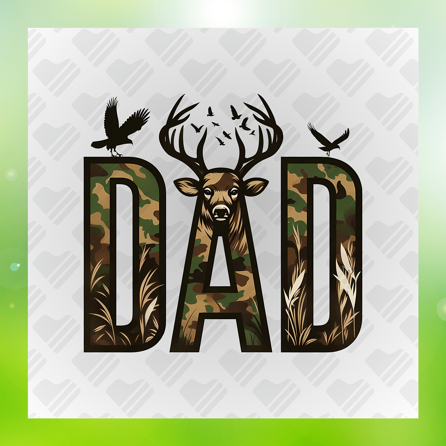 Wildlife Hunter Dad Transfer