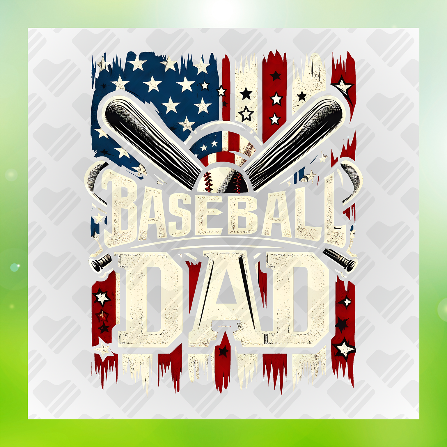 American Baseball Dad Transfer