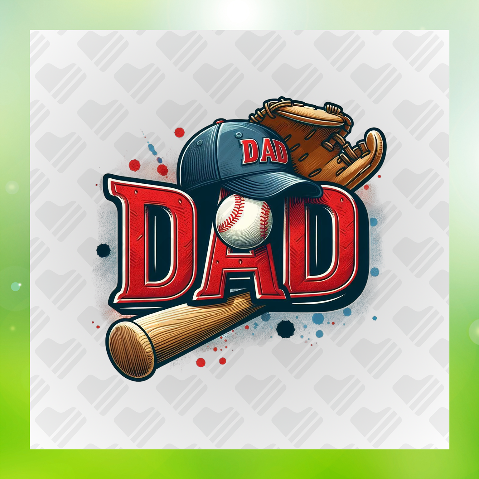 Baseball Dad Life Transfer