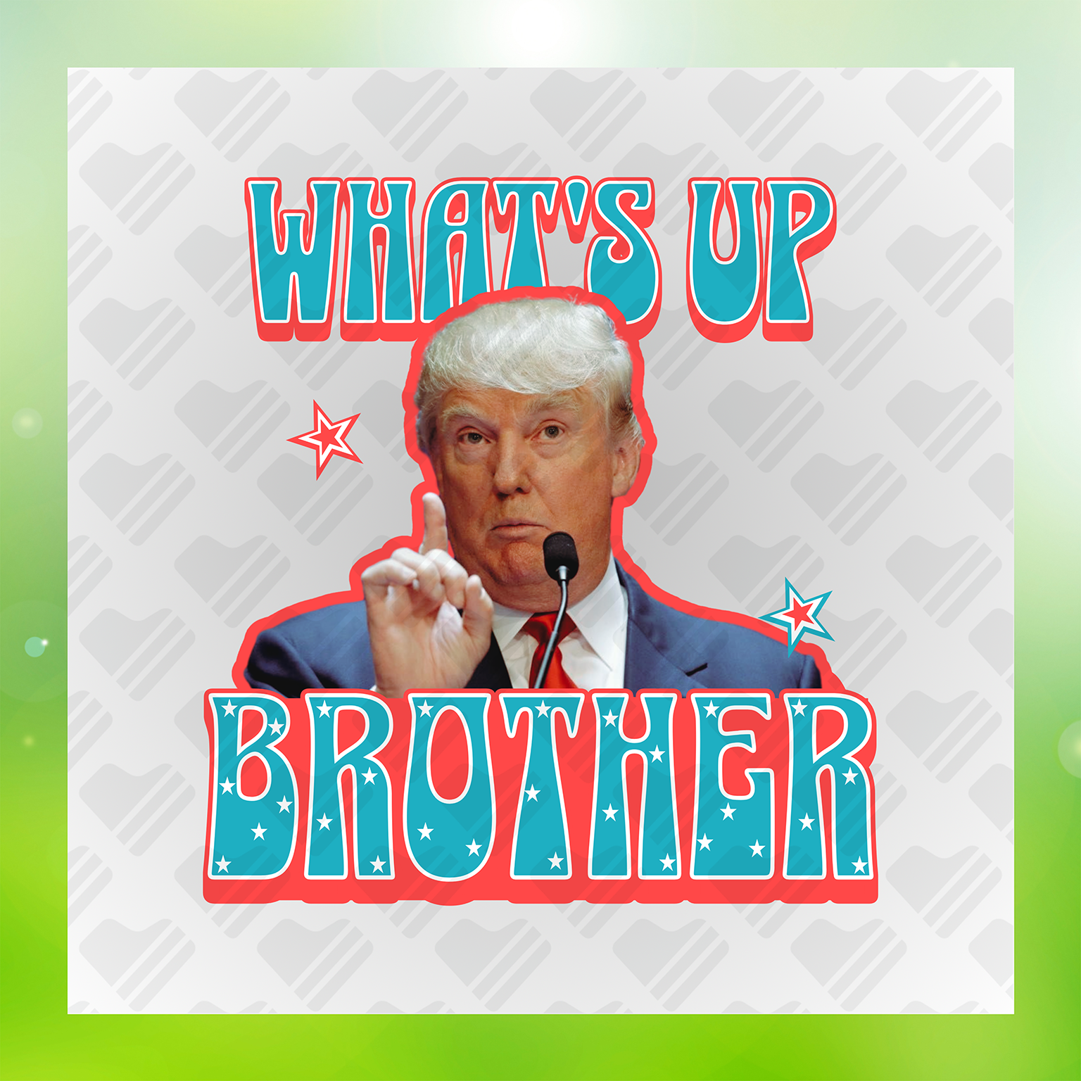Donald Brotherly Love in Style What's Up Brother Transfer